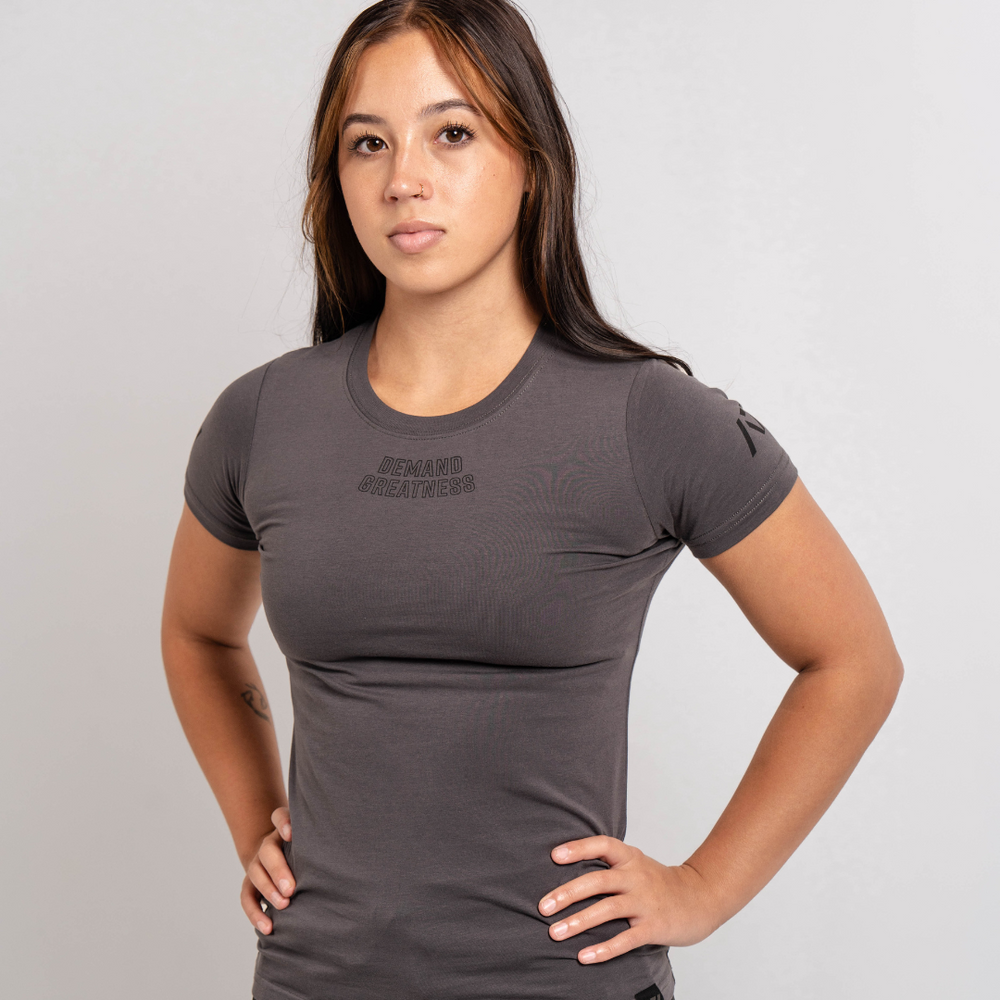 
                      
                        Demand Greatness True-Fit Shadow Stone Grey is our new meet shirt design highlighting Demand Greatness with a double outline font to showcase your impact on the platform. The Shirt is IPF Approved. Shop the full A7 Powerlifting IPF Approved Equipment collection. The IPF Approved Kit includes Powerlifting Singlet, A7 Meet Shirt, A7 Zebra Wrist Wraps, A7 Deadlift Socks, Hourglass Knee Sleeves (Stiff and Rigor Mortis Knee Sleeves). All A7 Powerlifting Equipment shipping to UK, Norway, Switzerland and Iceland.
                      
                    