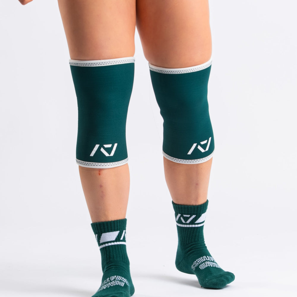 
                      
                        A7 IPF Approved Hourglass Knee Sleeves feature an hourglass-shaped centre taper fit to help provide knee compression while maintaining proper tightness around the calf and quad, offered in three stiffnesses (Flexi, Stiff and Rigor Mortis). Shop the full A7 Powerlifting IPF Approved Equipment collection. The IPF Approved Kit includes Powerlifting Singlet, A7 Meet Shirt, A7 Zebra Wrist Wraps and A7 Deadlift Socks. All A7 Powerlifting Equipment shipping to UK, Norway, Switzerland and Iceland. 
                      
                    