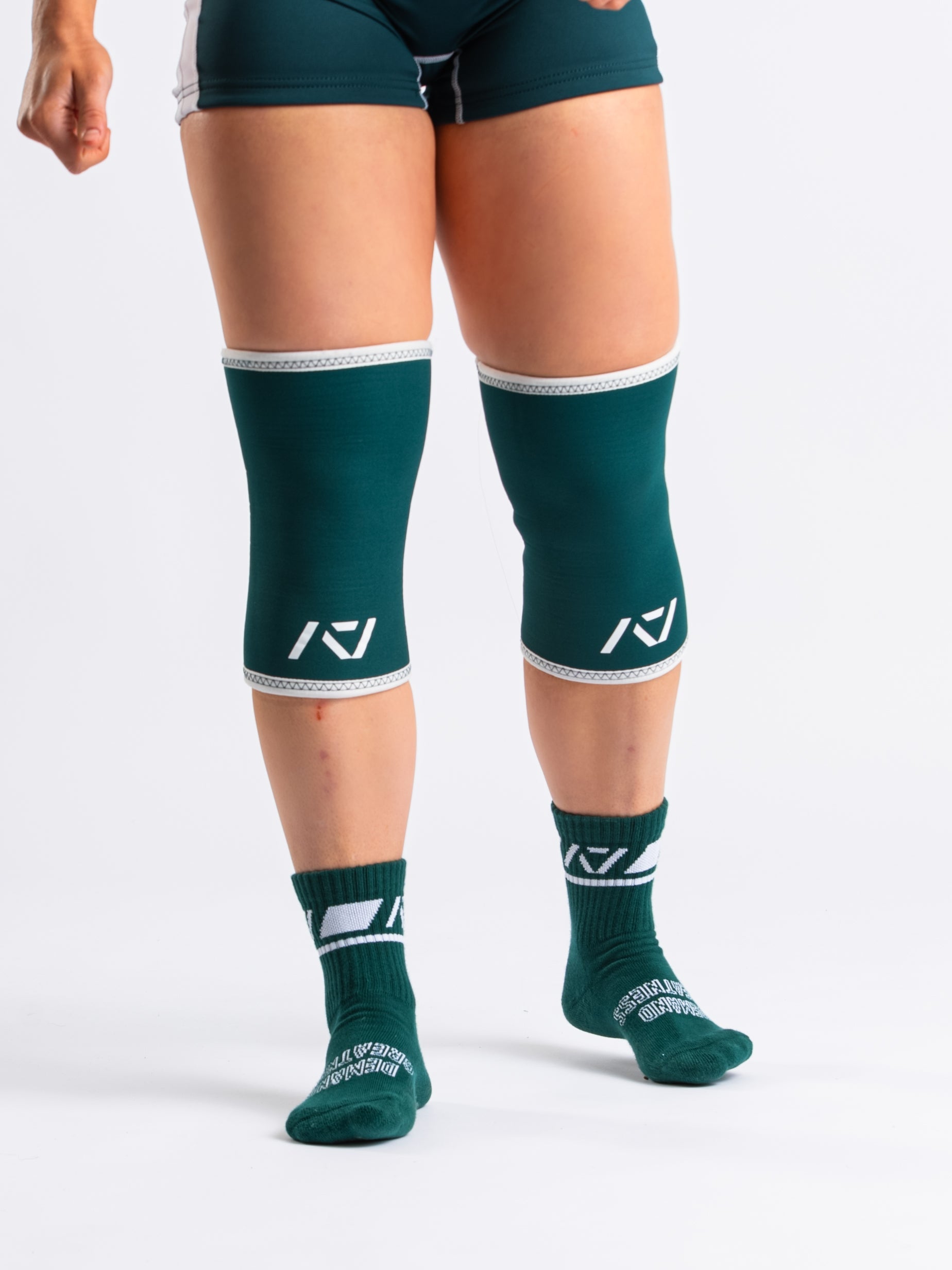 A7 IPF Approved Hourglass Knee Sleeves feature an hourglass-shaped centre taper fit to help provide knee compression while maintaining proper tightness around the calf and quad, offered in three stiffnesses (Flexi, Stiff and Rigor Mortis). Shop the full A7 Powerlifting IPF Approved Equipment collection. The IPF Approved Kit includes Powerlifting Singlet, A7 Meet Shirt, A7 Zebra Wrist Wraps and A7 Deadlift Socks. All A7 Powerlifting Equipment shipping to UK, Norway, Switzerland and Iceland. 