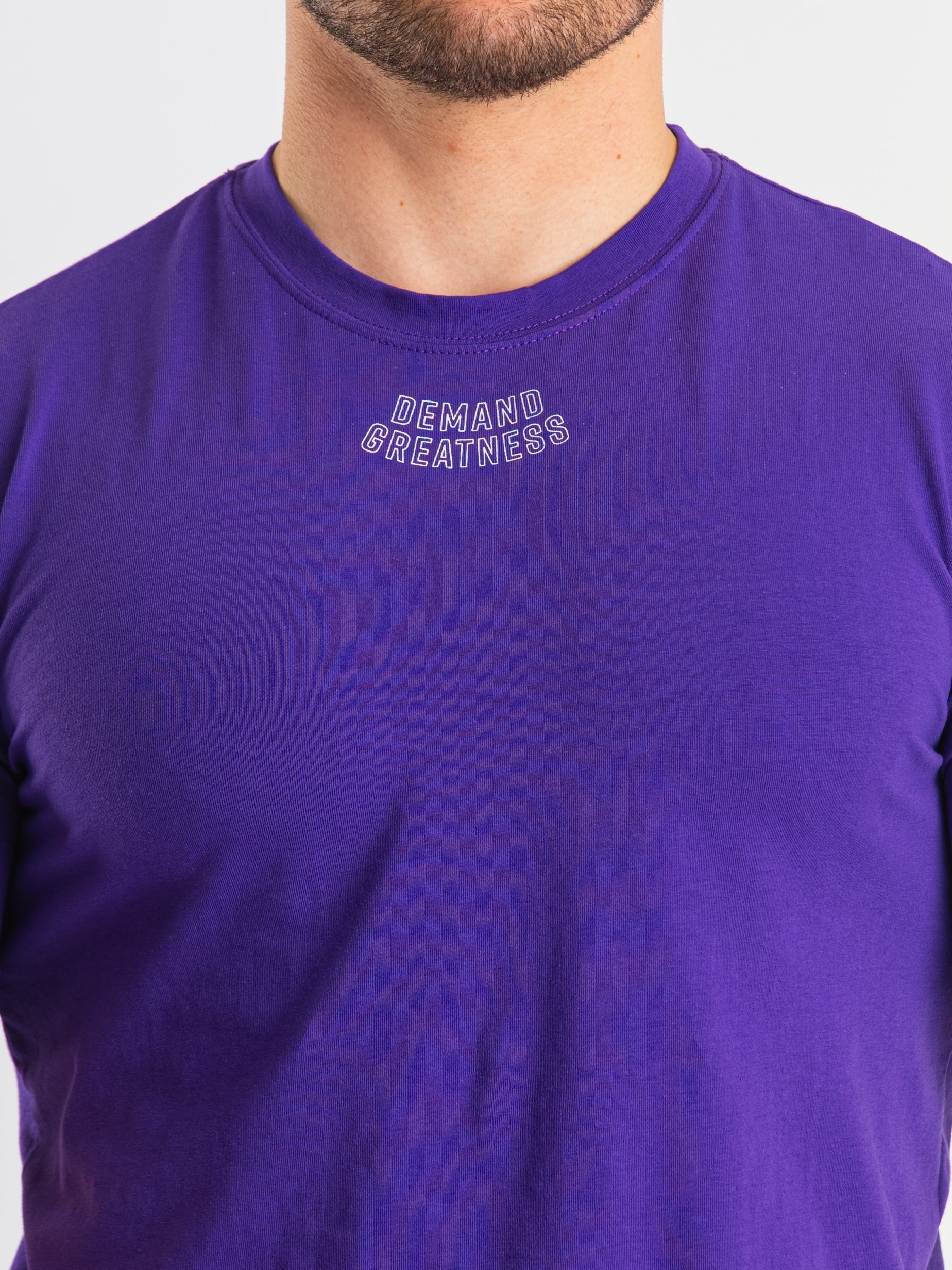 DG23 Purple is our new meet shirt design highlighting Demand Greatness with a double outline font to showcase your impact on the platform. The DG23 Meet Shirt is IPF Approved. Shop the full A7 Powerlifting IPF Approved Equipment collection. The IPF Approved Kit includes Powerlifting Singlet, A7 Meet Shirt, A7 Zebra Wrist Wraps, A7 Deadlift Socks, Hourglass Knee Sleeves (Stiff Knee Sleeves and Rigor Mortis Knee Sleeves). All A7 Powerlifting Equipment shipping to UK, Norway, Switzerland and Iceland.