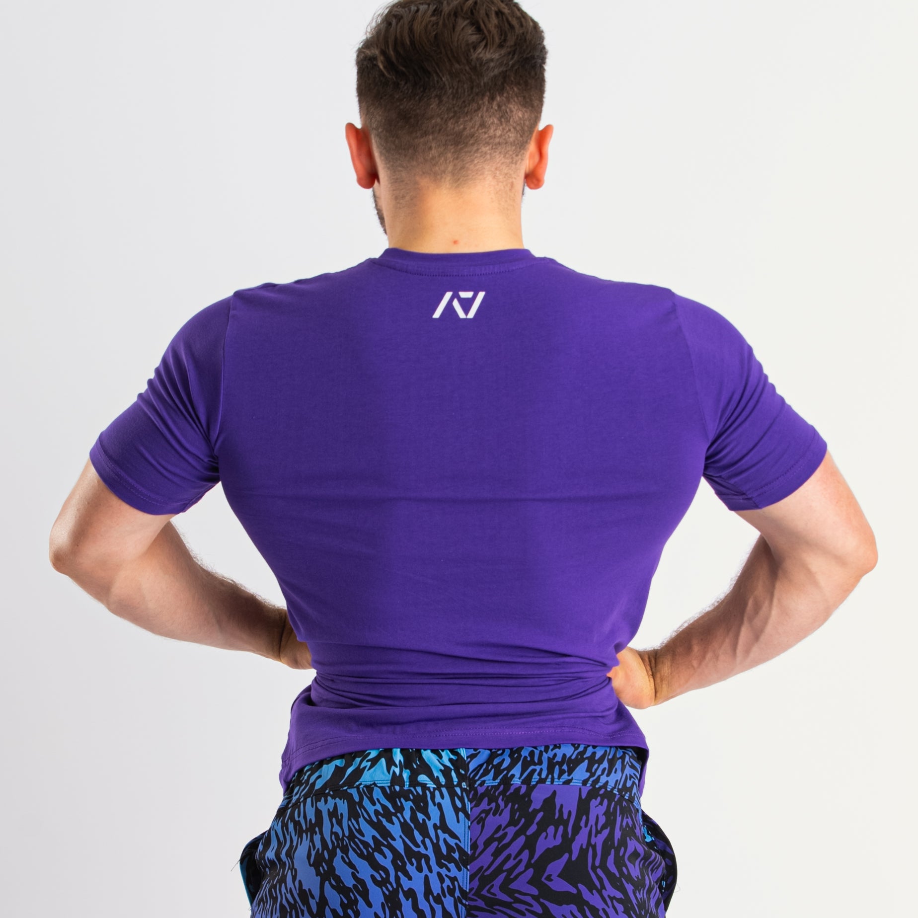 DG23 Purple is our new meet shirt design highlighting Demand Greatness with a double outline font to showcase your impact on the platform. The DG23 Meet Shirt is IPF Approved. Shop the full A7 Powerlifting IPF Approved Equipment collection. The IPF Approved Kit includes Powerlifting Singlet, A7 Meet Shirt, A7 Zebra Wrist Wraps, A7 Deadlift Socks, Hourglass Knee Sleeves (Stiff Knee Sleeves and Rigor Mortis Knee Sleeves). All A7 Powerlifting Equipment shipping to UK, Norway, Switzerland and Iceland.