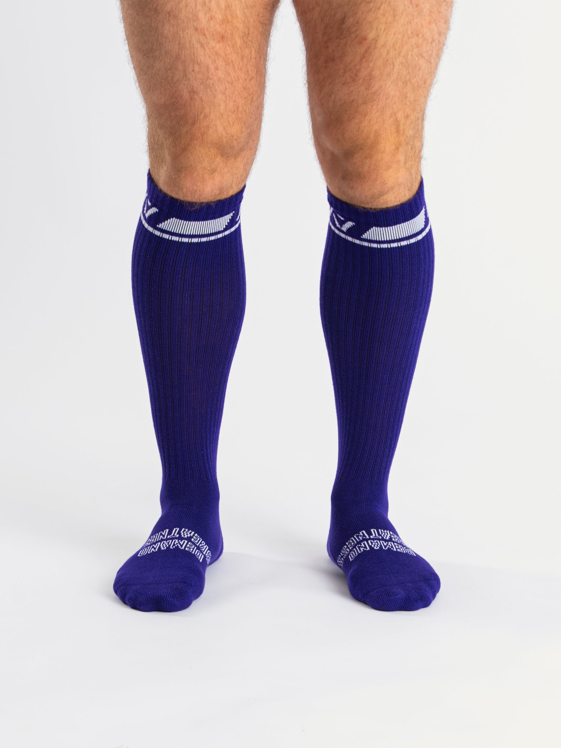 A7 Purple deadlift socks are designed specifically for pulls and keep your shins protected from scrapes. A7 deadlift socks are a perfect pair to wear in training or powerlifting competition. The A7 IPF Approved Kit includes Powerlifting Singlet, A7 Meet Shirt, A7 Zebra Wrist Wraps, A7 Deadlift Socks, Hourglass Knee Sleeves (Stiff Knee Sleeves and Rigor Mortis Knee Sleeves). All A7 Powerlifting Equipment shipping to UK, Norway, Switzerland and Iceland.