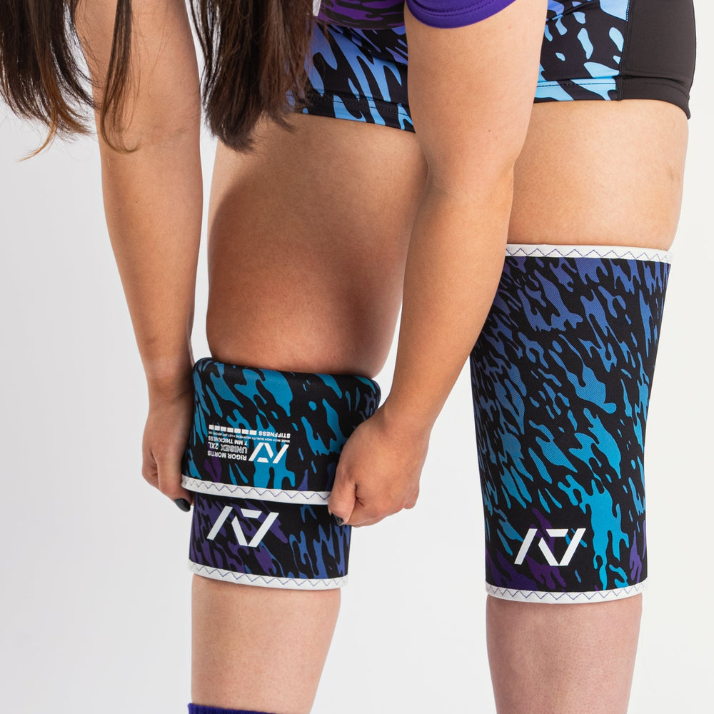 
                      
                        A7 IPF Approved Hourglass Knee Sleeves feature an hourglass-shaped centre taper fit to help provide knee compression while maintaining proper tightness around the calf and quad, offered in three stiffnesses (Flexi, Stiff and Rigor Mortis). Shop the full A7 Powerlifting IPF Approved Equipment collection. The IPF Approved Kit includes Powerlifting Singlet, A7 Meet Shirt, A7 Zebra Wrist Wraps and A7 Deadlift Socks. All A7 Powerlifting Equipment shipping to UK, Norway, Switzerland and Iceland.
                      
                    