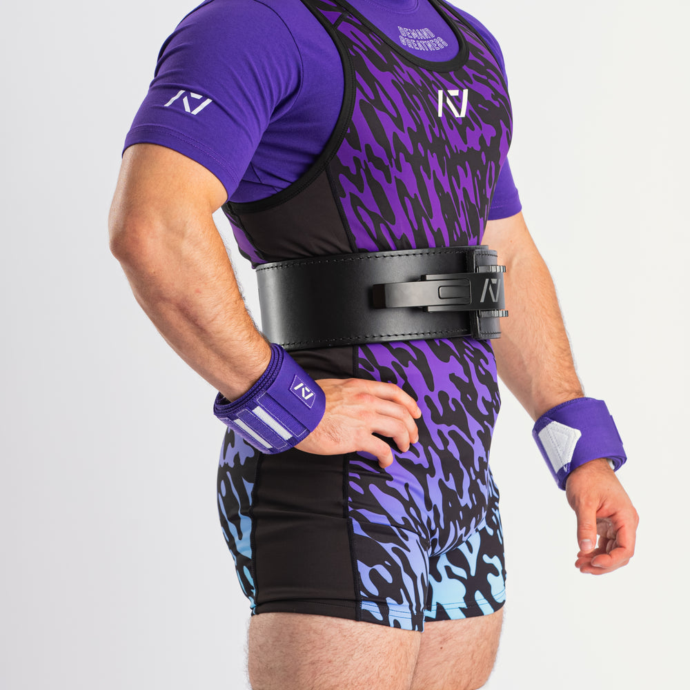 
                      
                        Our IPF APPROVED Rausch Singlets are designed to support the strength and power of an lifter. A racerback design with advanced compression fabric provides powerlifters ultimate support whilst on the platform. IPF Approved Kit includes Rausch Powerlifting Singlet, A7 Meet Shirt, A7 Zebra Wrist Wraps, A7 Deadlift Socks, Hourglass Knee Sleeves (Stiff Knee Sleeves and Rigor Mortis Knee Sleeves). All A7 Powerlifting Equipment shipping to UK, Norway, Switzerland and Iceland.
                      
                    