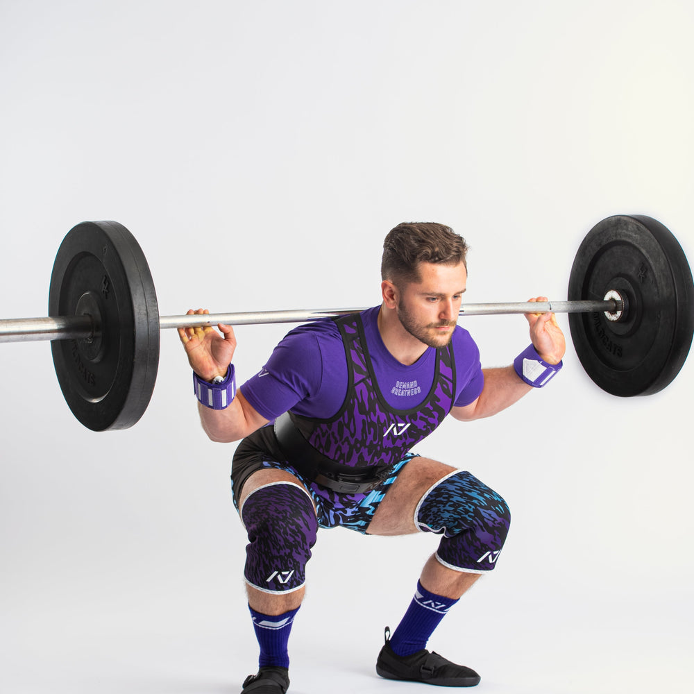 
                      
                        Our IPF APPROVED Rausch Singlets are designed to support the strength and power of an lifter. A racerback design with advanced compression fabric provides powerlifters ultimate support whilst on the platform. IPF Approved Kit includes Rausch Powerlifting Singlet, A7 Meet Shirt, A7 Zebra Wrist Wraps, A7 Deadlift Socks, Hourglass Knee Sleeves (Stiff Knee Sleeves and Rigor Mortis Knee Sleeves). All A7 Powerlifting Equipment shipping to UK, Norway, Switzerland and Iceland.
                      
                    