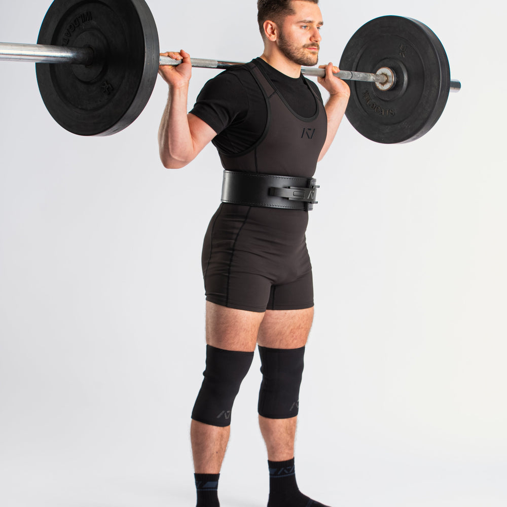 
                      
                        Our IPF APPROVED Rausch Singlets are designed to support the strength and power of an lifter.  A racerback design with advanced compression fabric provides powerlifters ultimate support whilst on the platform. IPF Approved Kit includes Rausch Powerlifting Singlet, A7 Meet Shirt, A7 Zebra Wrist Wraps, A7 Deadlift Socks, Hourglass Knee Sleeves (Stiff Knee Sleeves and Rigor Mortis Knee Sleeves). All A7 Powerlifting Equipment shipping to UK, Norway, Switzerland and Iceland.
                      
                    