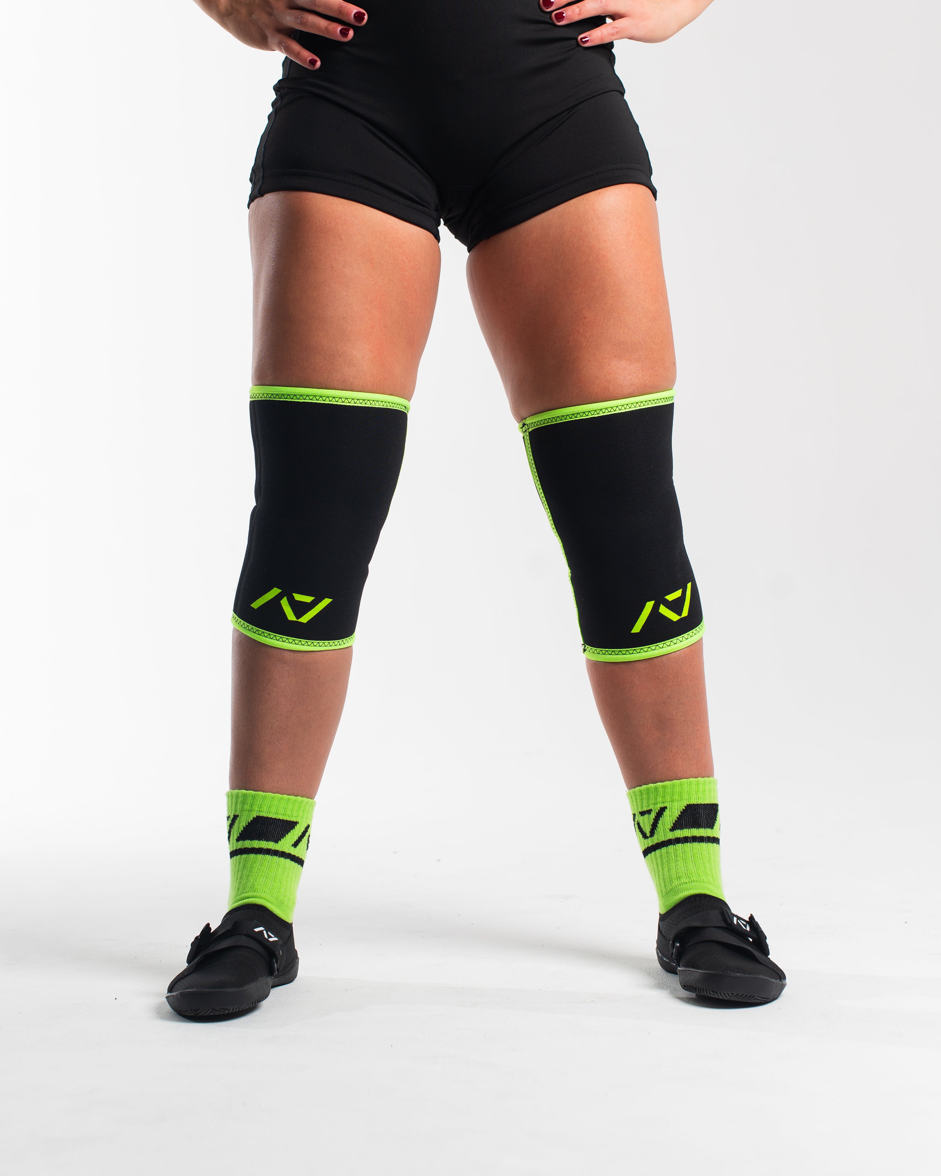 A7 IPF Approved Hourglass Knee Sleeves feature an hourglass-shaped centre taper fit to help provide knee compression while maintaining proper tightness around the calf and quad, offered in three stiffnesses (Flexi, Stiff and Rigor Mortis). Shop the full A7 Powerlifting IPF Approved Equipment collection. The IPF Approved Kit includes Powerlifting Singlet, A7 Meet Shirt, A7 Zebra Wrist Wraps and A7 Deadlift Socks. All A7 Powerlifting Equipment shipping to UK, Norway, Switzerland and Iceland.