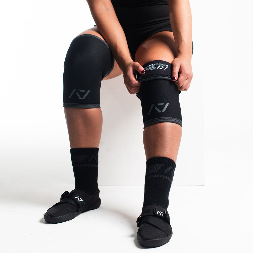 
                      
                        A7 IPF Approved Hourglass Knee Sleeves feature an hourglass-shaped centre taper fit to help provide knee compression while maintaining proper tightness around the calf and quad, offered in three stiffnesses (Flexi, Stiff and Rigor Mortis). Shop the full A7 Powerlifting IPF Approved Equipment collection. The IPF Approved Kit includes Powerlifting Singlet, A7 Meet Shirt, A7 Zebra Wrist Wraps and A7 Deadlift Socks. All A7 Powerlifting Equipment shipping to UK, Norway, Switzerland and Iceland.
                      
                    