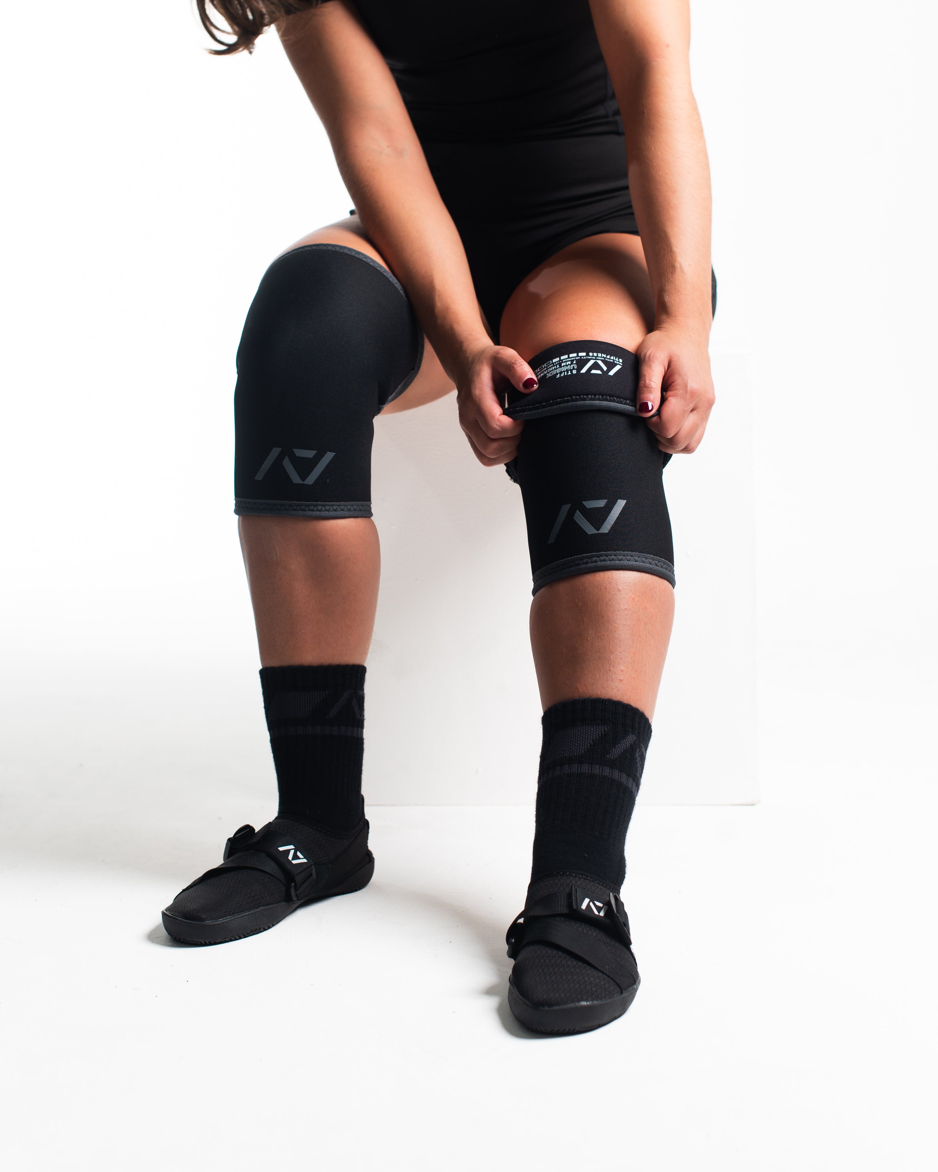 A7 IPF Approved Hourglass Knee Sleeves feature an hourglass-shaped centre taper fit to help provide knee compression while maintaining proper tightness around the calf and quad, offered in three stiffnesses (Flexi, Stiff and Rigor Mortis). Shop the full A7 Powerlifting IPF Approved Equipment collection. The IPF Approved Kit includes Powerlifting Singlet, A7 Meet Shirt, A7 Zebra Wrist Wraps and A7 Deadlift Socks. All A7 Powerlifting Equipment shipping to UK, Norway, Switzerland and Iceland.