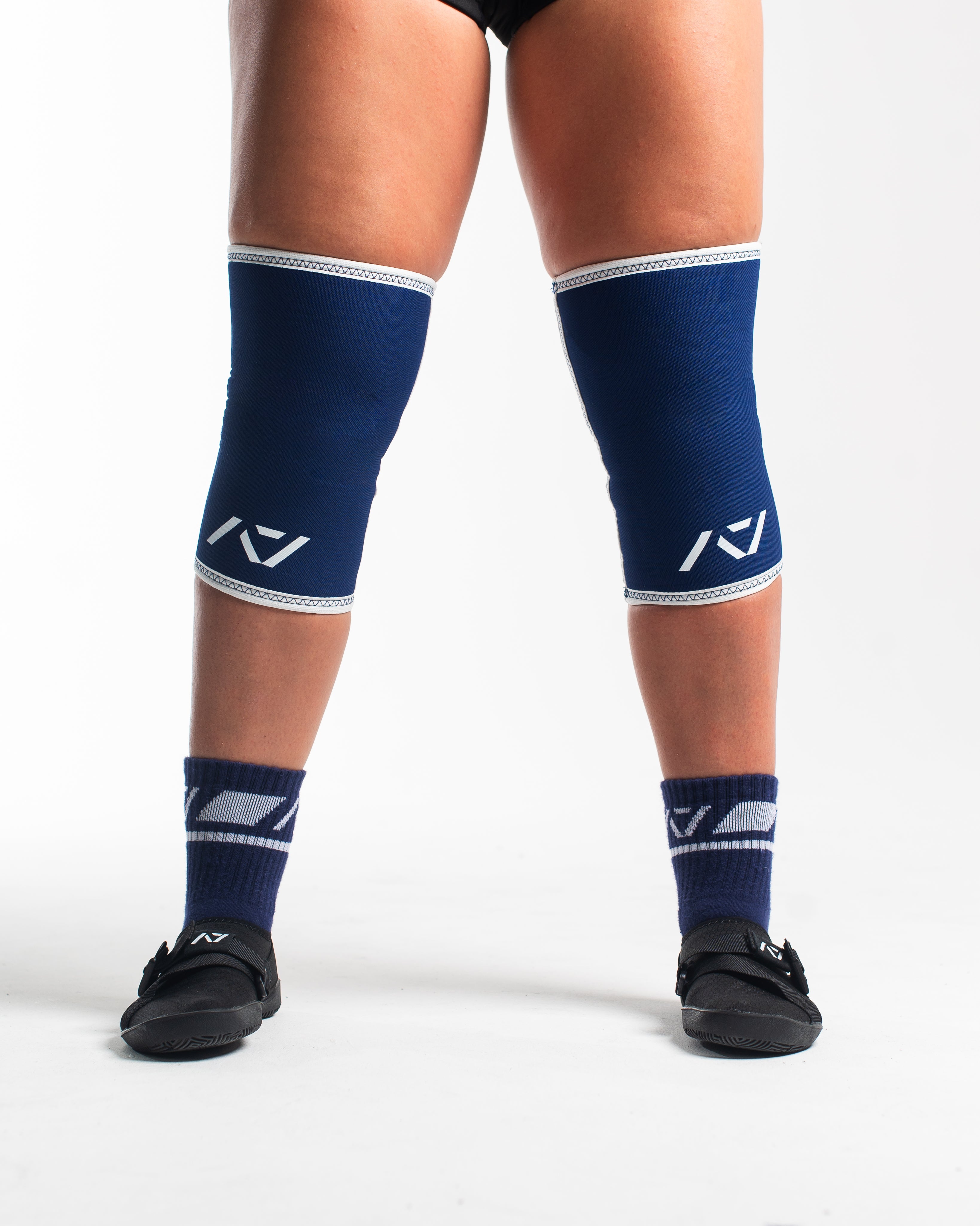 A7 IPF Approved Hourglass Knee Sleeves feature an hourglass-shaped centre taper fit to help provide knee compression while maintaining proper tightness around the calf and quad, offered in three stiffnesses (Flexi, Stiff and Rigor Mortis). Shop the full A7 Powerlifting IPF Approved Equipment collection. The IPF Approved Kit includes Powerlifting Singlet, A7 Meet Shirt, A7 Zebra Wrist Wraps and A7 Deadlift Socks. All A7 Powerlifting Equipment shipping to UK, Norway, Switzerland and Iceland.