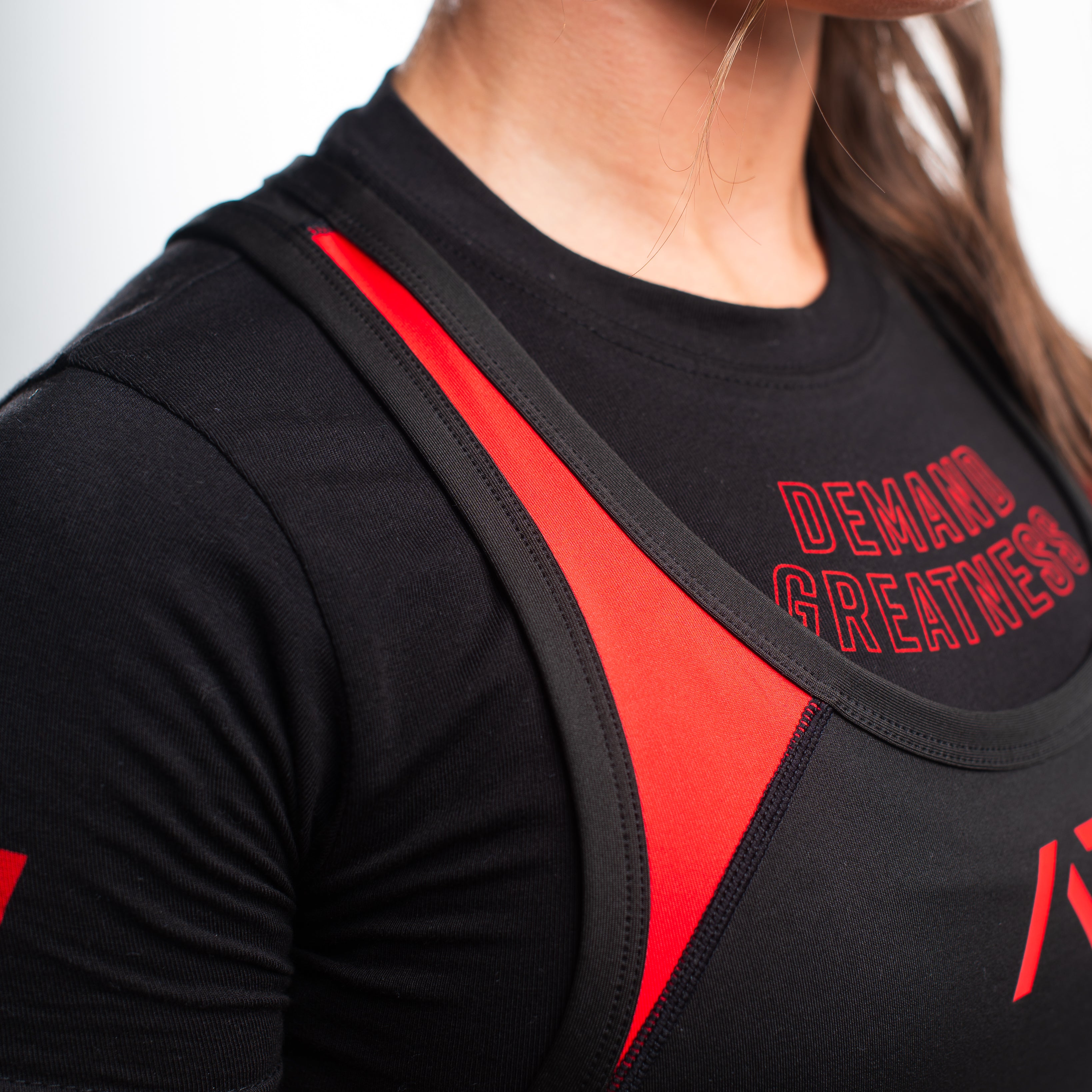 A7 IPF Approved Red Dawn Luno singlet features extra lat mobility, side panel stitching to guide the squat depth level and curved panel design for a slimming look. The Women's cut singlet features a tapered waist and additional quad room. The IPF Approved Kit includes Luno Powerlifting Singlet, A7 Meet Shirt, A7 Zebra Wrist Wraps, A7 Deadlift Socks, Hourglass Knee Sleeves (Stiff Knee Sleeves and Rigor Mortis Knee Sleeves). All A7 Powerlifting Equipment shipping to UK, Norway, Switzerland and Iceland.