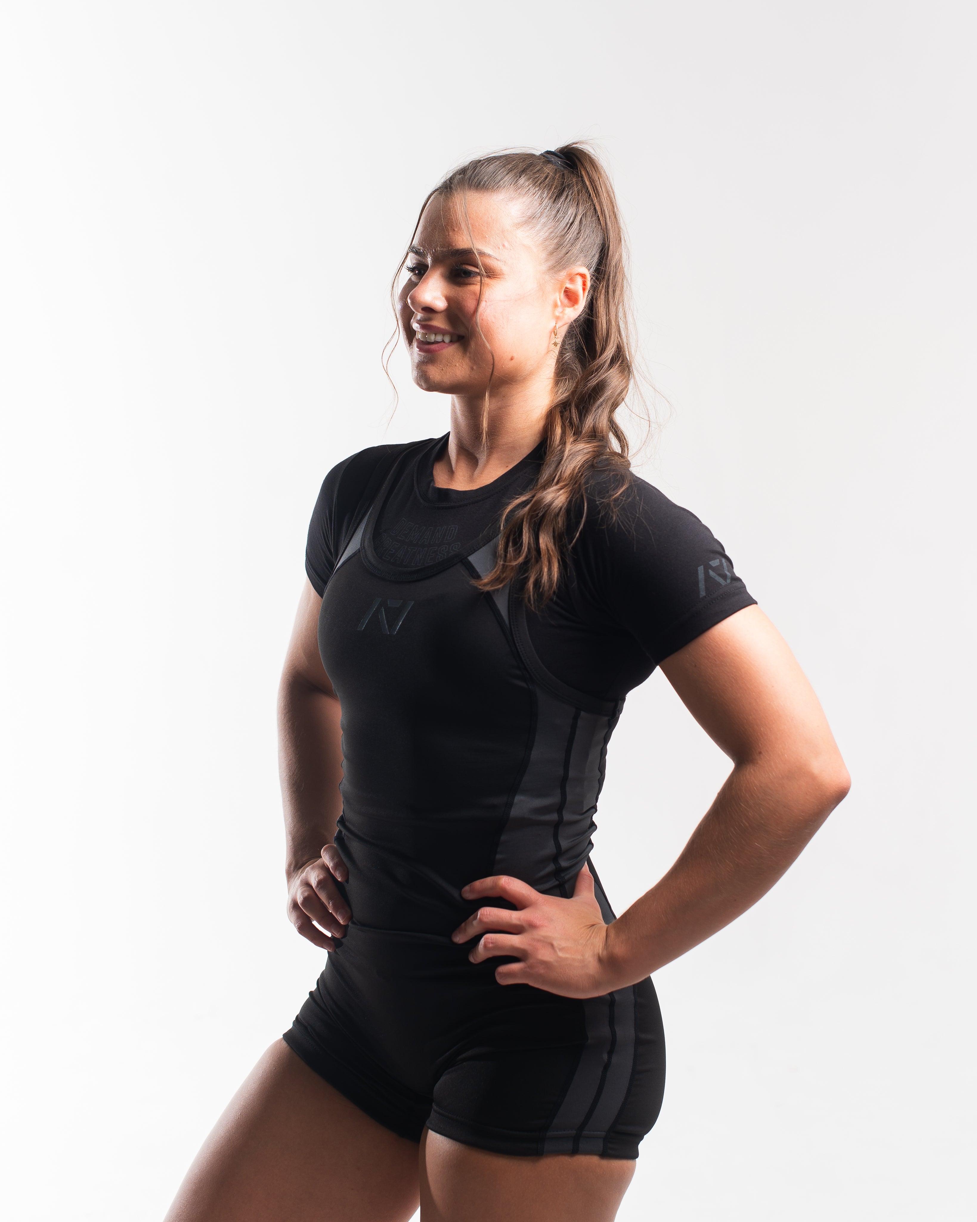 A7 IPF Approved Shadow Stone Luno singlet features extra lat mobility, side panel stitching to guide the squat depth level and curved panel design for a slimming look. The Women's cut singlet features a tapered waist and additional quad room. The IPF Approved Kit includes Luno Powerlifting Singlet, A7 Meet Shirt, A7 Zebra Wrist Wraps, A7 Deadlift Socks, Hourglass Knee Sleeves (Stiff Knee Sleeves and Rigor Mortis Knee Sleeves). All A7 Powerlifting Equipment shipping to UK, Norway, Switzerland and Iceland.