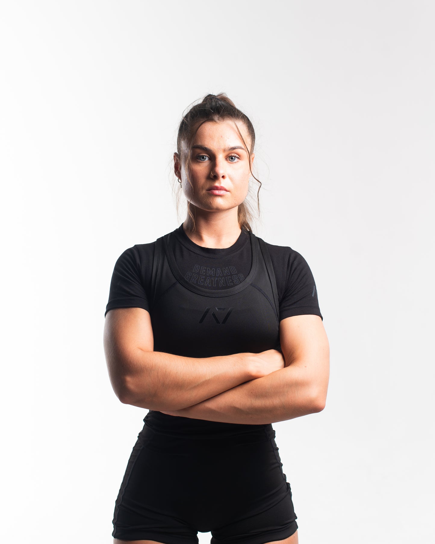 A7 IPF Approved Stealth Luno singlet features extra lat mobility, side panel stitching to guide the squat depth level and curved panel design for a slimming look. The Women's cut singlet features a tapered waist and additional quad room. The IPF Approved Kit includes Luno Powerlifting Singlet, A7 Meet Shirt, A7 Zebra Wrist Wraps, A7 Deadlift Socks, Hourglass Knee Sleeves (Stiff Knee Sleeves and Rigor Mortis Knee Sleeves). All A7 Powerlifting Equipment shipping to UK, Norway, Switzerland and Iceland.