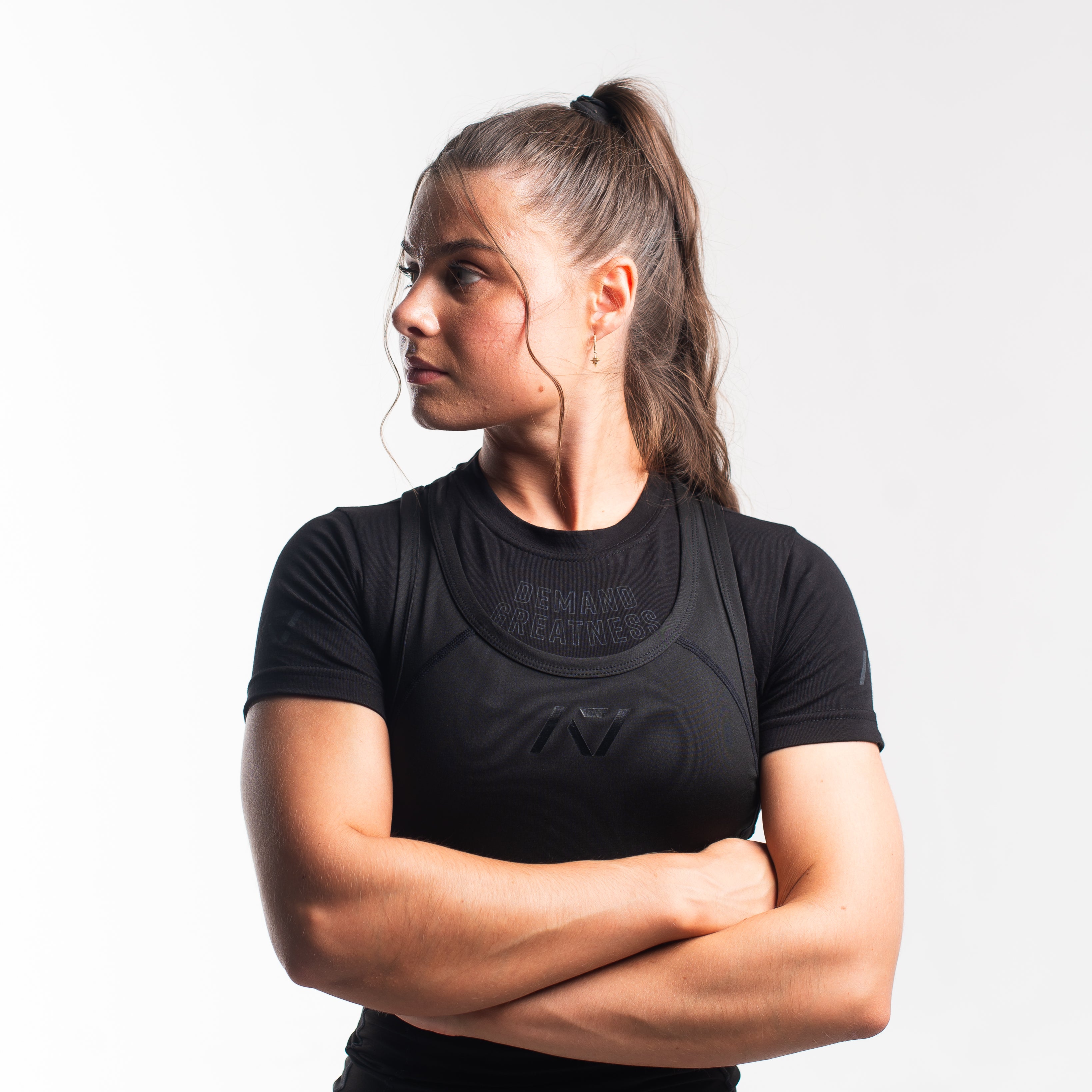 A7 IPF Approved Stealth Luno singlet features extra lat mobility, side panel stitching to guide the squat depth level and curved panel design for a slimming look. The Women's cut singlet features a tapered waist and additional quad room. The IPF Approved Kit includes Luno Powerlifting Singlet, A7 Meet Shirt, A7 Zebra Wrist Wraps, A7 Deadlift Socks, Hourglass Knee Sleeves (Stiff Knee Sleeves and Rigor Mortis Knee Sleeves). All A7 Powerlifting Equipment shipping to UK, Norway, Switzerland and Iceland.