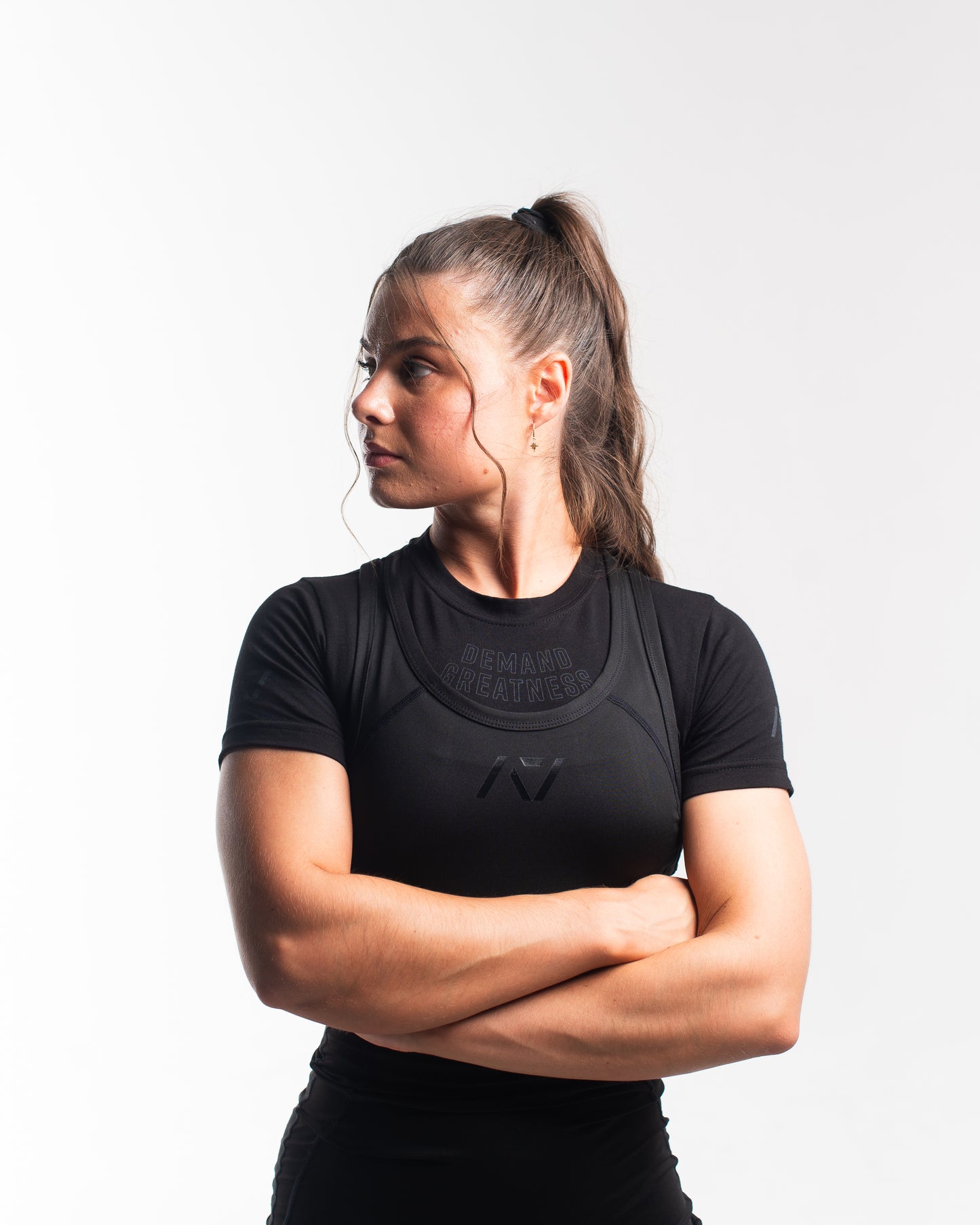 A7 IPF Approved Stealth Luno singlet features extra lat mobility, side panel stitching to guide the squat depth level and curved panel design for a slimming look. The Women's cut singlet features a tapered waist and additional quad room. The IPF Approved Kit includes Luno Powerlifting Singlet, A7 Meet Shirt, A7 Zebra Wrist Wraps, A7 Deadlift Socks, Hourglass Knee Sleeves (Stiff Knee Sleeves and Rigor Mortis Knee Sleeves). All A7 Powerlifting Equipment shipping to UK, Norway, Switzerland and Iceland.