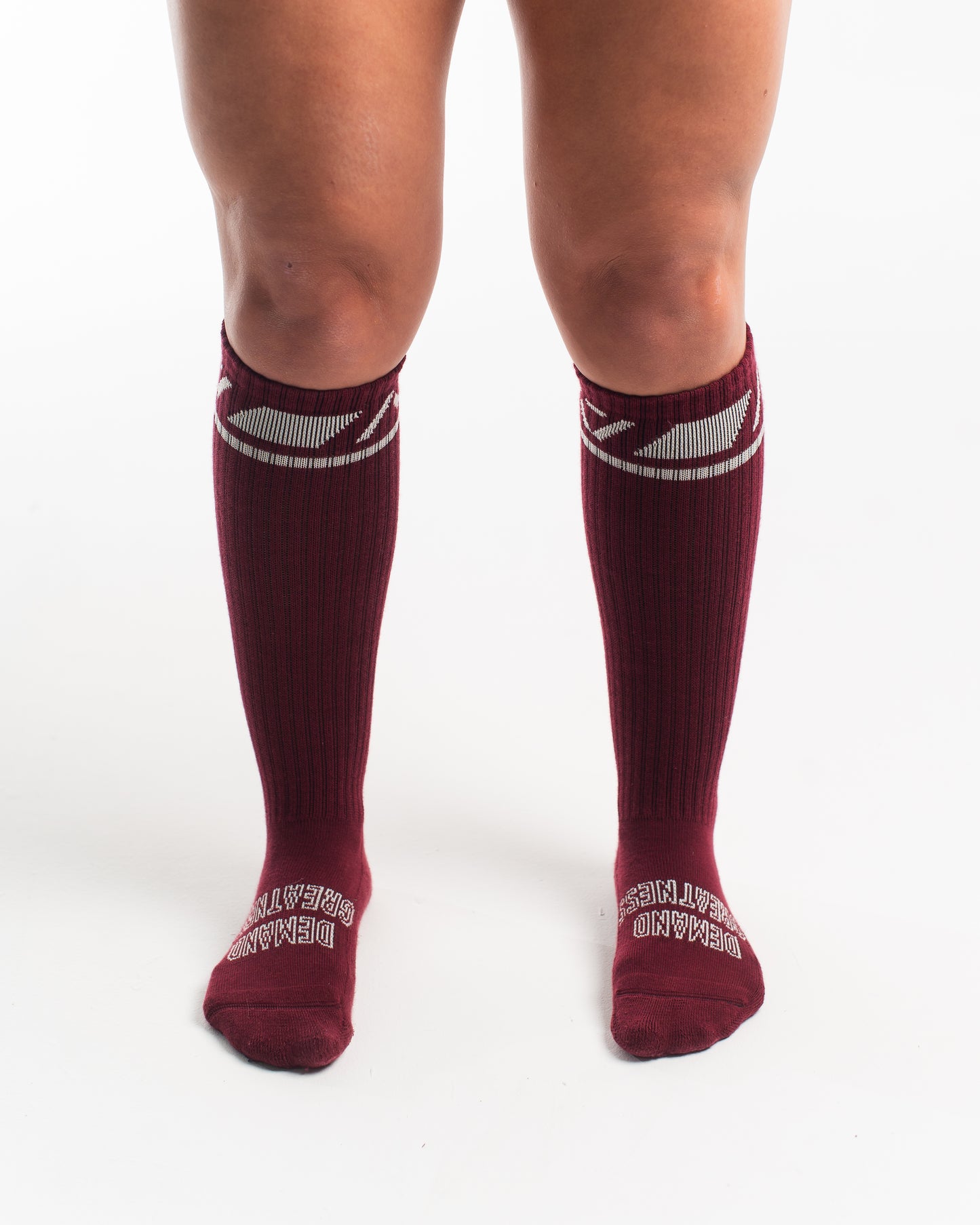 Deadlift Socks - Ivory Rose