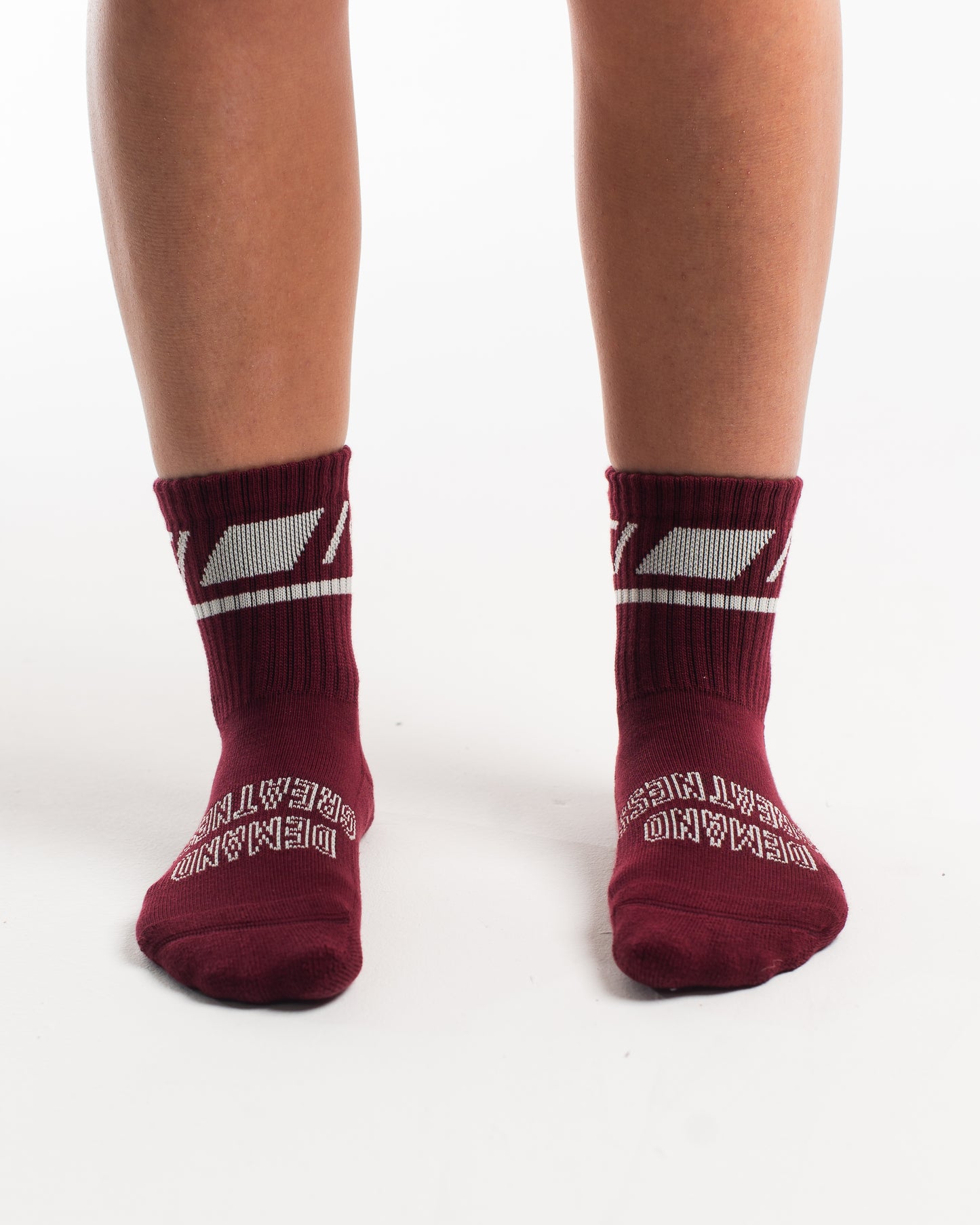 Crew Socks - Ivory Rose