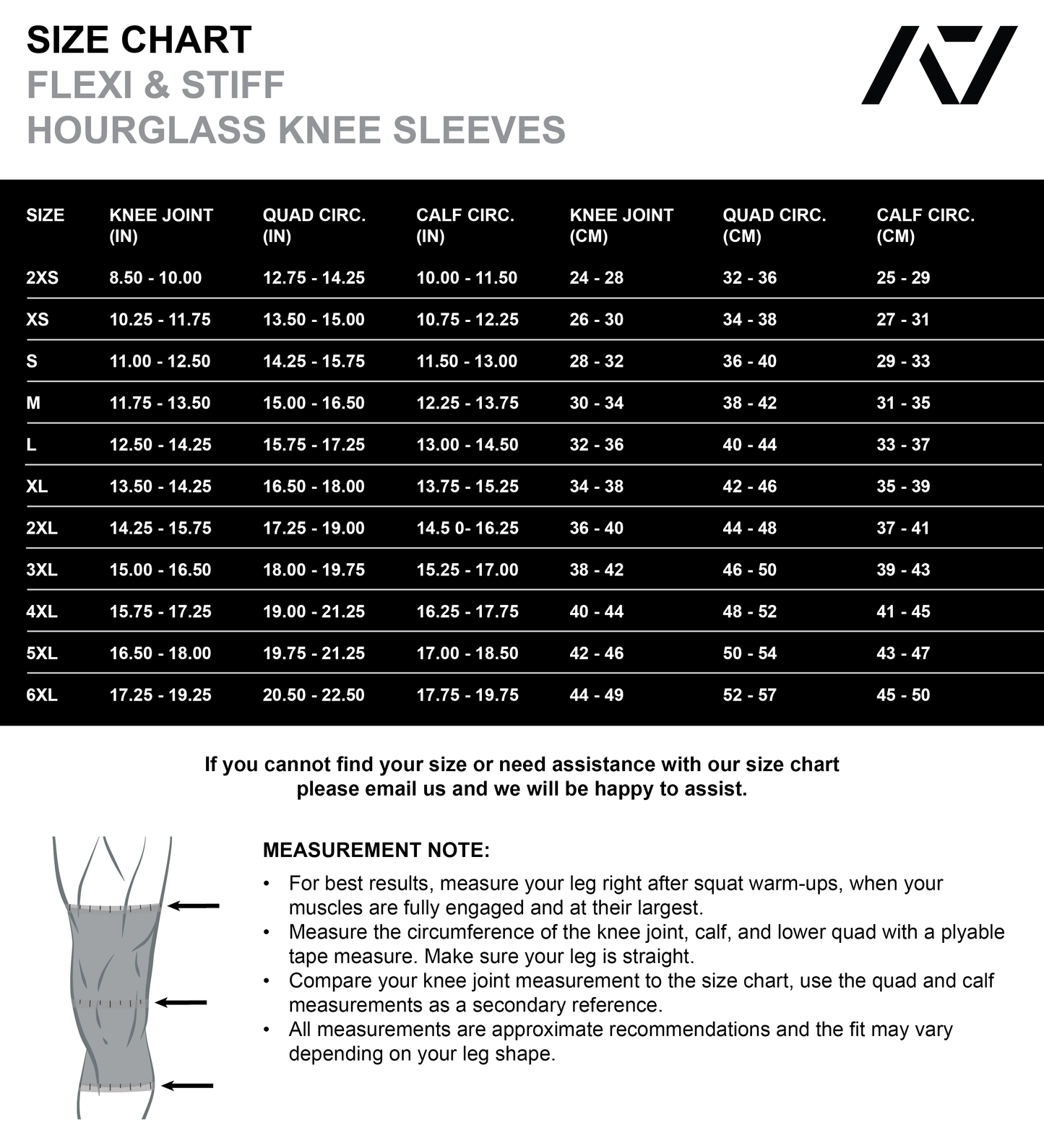 Hourglass Knee Sleeves - IPF Approved - RWB