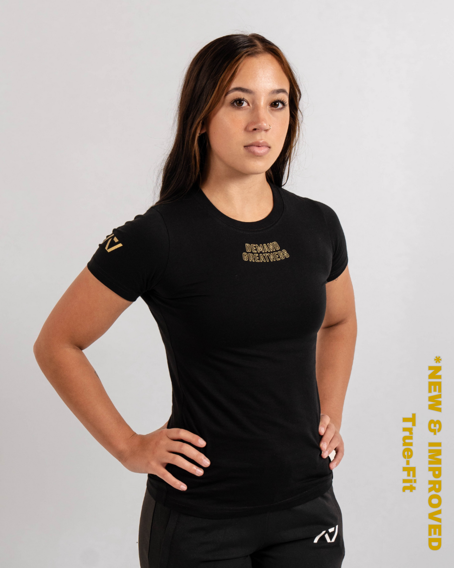 Demand Greatness True-Fit Gold Standard is our new meet shirt design highlighting Demand Greatness with a double outline font to showcase your impact on the platform. The Shirt is IPF Approved. Shop the full A7 Powerlifting IPF Approved Equipment collection. The IPF Approved Kit includes Powerlifting Singlet, A7 Meet Shirt, A7 Zebra Wrist Wraps, A7 Deadlift Socks, Hourglass Knee Sleeves (Stiff and Rigor Mortis Knee Sleeves). All A7 Powerlifting Equipment shipping to UK, Norway, Switzerland and Iceland.