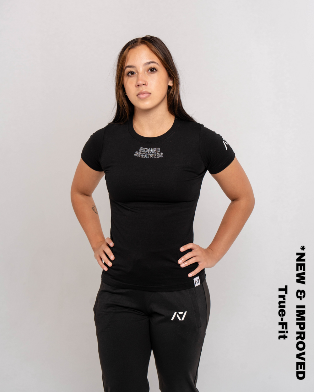 Demand Greatness True-Fit Women's Meet Shirt - IPF Approved - Domino