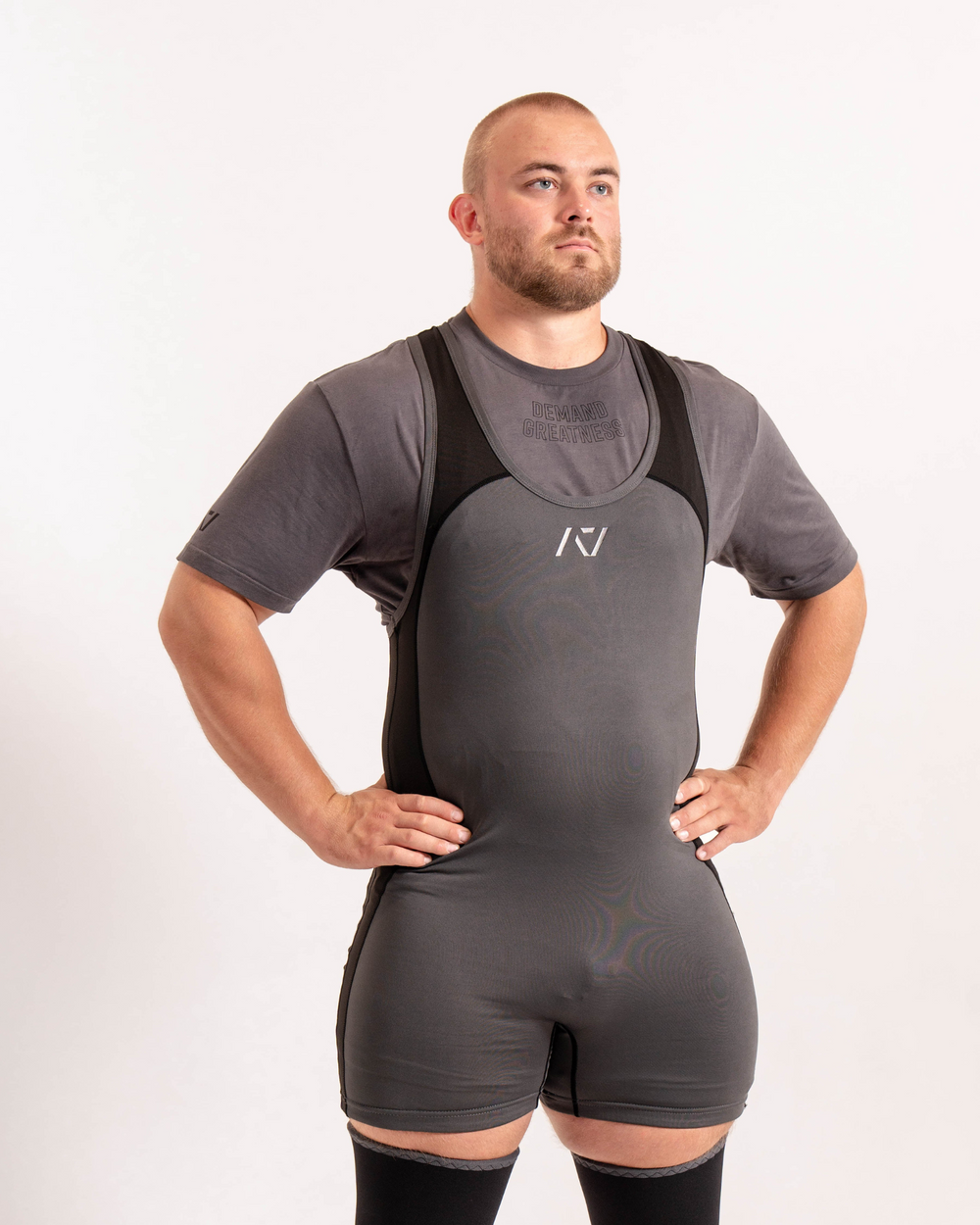 A7 IPF Approved Shadow Stone Grey Luno singlet features extra lat mobility, side panel stitching to guide the squat depth level and curved panel design for a slimming look. The Women's cut singlet features a tapered waist and additional quad room. The IPF Approved Kit includes Luno Powerlifting Singlet, A7 Meet Shirt, A7 Zebra Wrist Wraps, A7 Deadlift Socks, Hourglass Knee Sleeves (Stiff and Rigor Mortis Knee Sleeves). All A7 Powerlifting Equipment shipping to UK, Norway, Switzerland and Iceland.