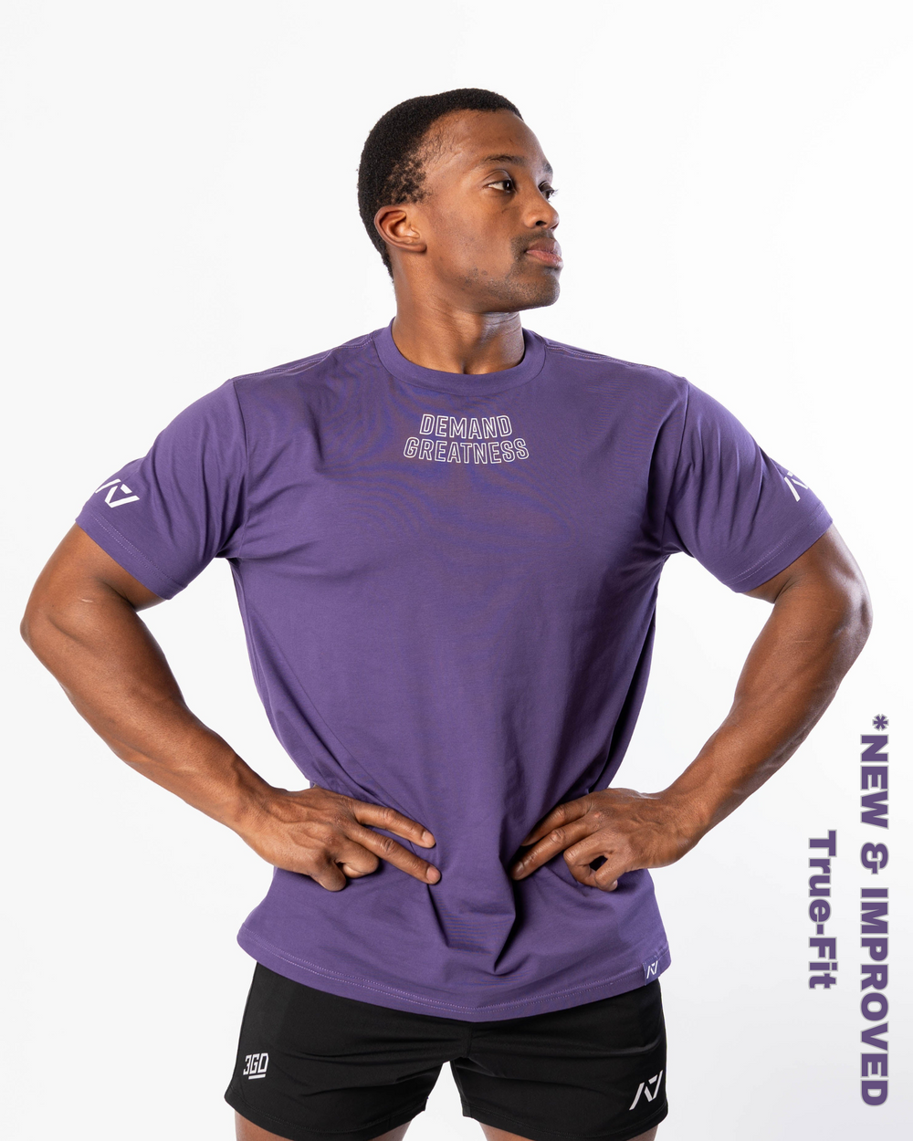 Demand Greatness True-Fit Men's Meet Shirt - IPF Approved - Purple