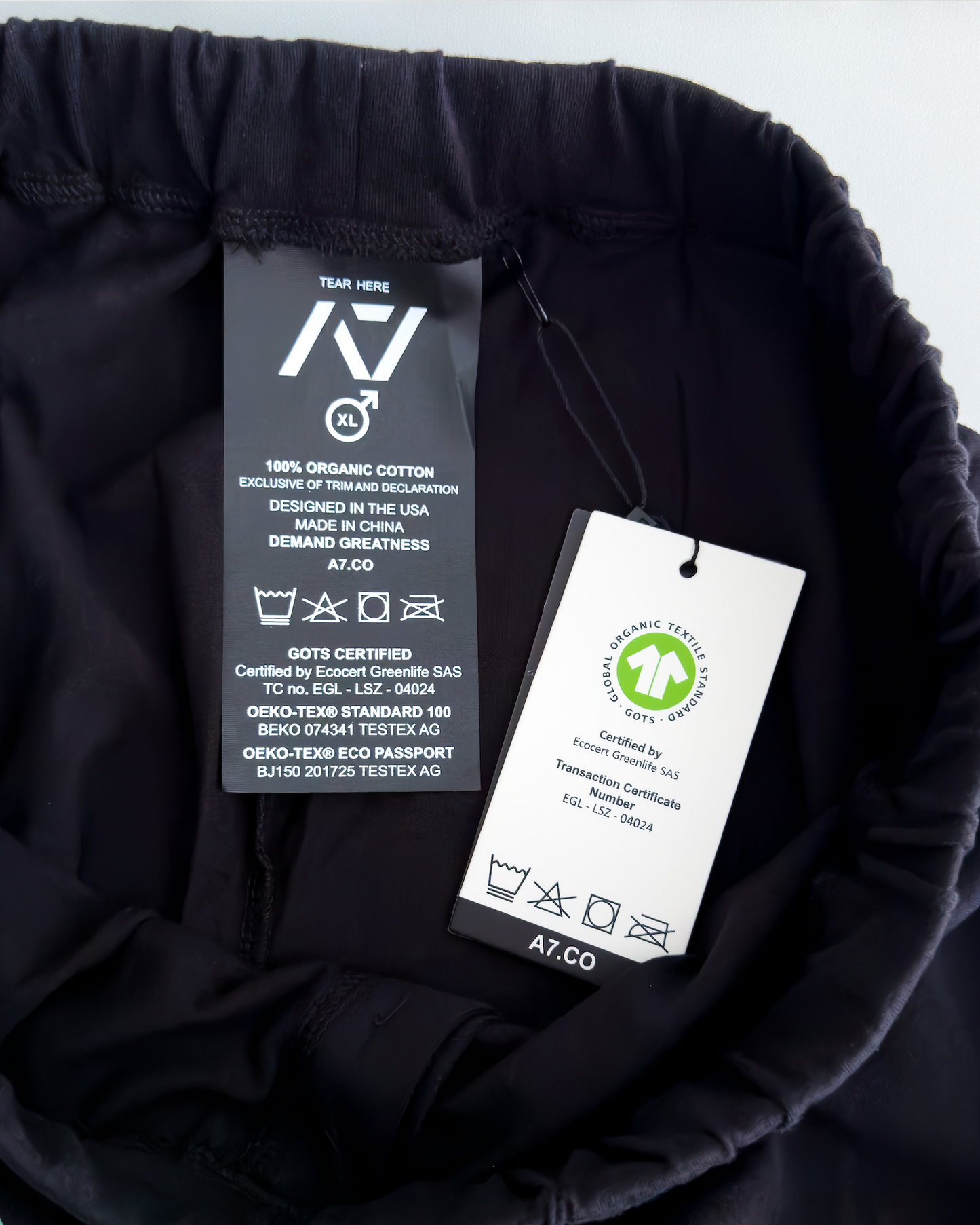 Demanding Greatness in every project we pursue. We went the extra mile to offer TRUE Organic Apparel; not just in the fabric or the dye, but in every detail in between. Our certifications reflect this commitment: GOTS ensures our fabrics are made from 100% genuine organic cotton, and OEKO-TEX guarantees that our dyes and printed artwork are free from harmful substances and chemicals throughout the entire production process. All A7 Powerlifting Equipment shipping to UK, Norway, Switzerland and Iceland.