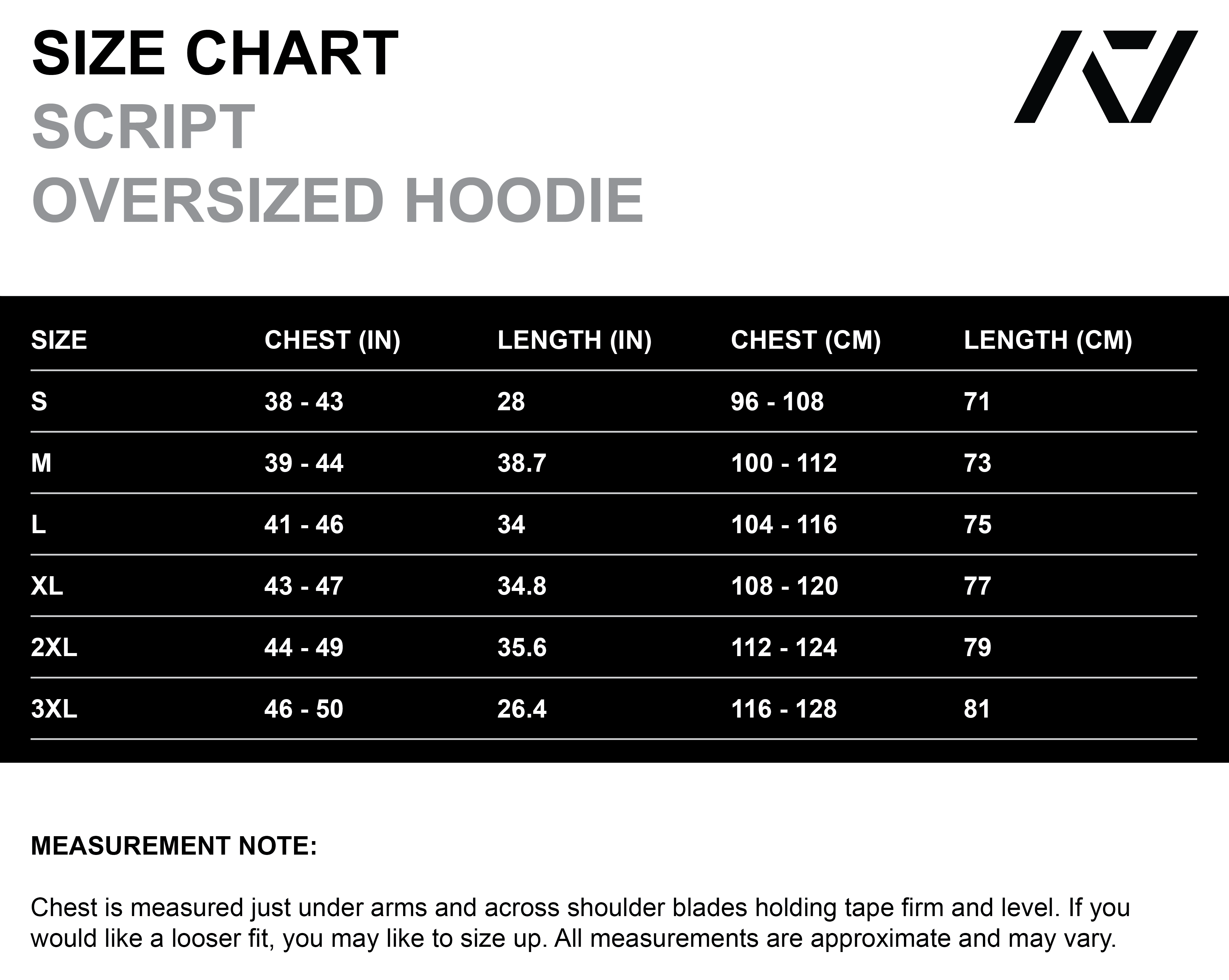 Script Oversized Non Bar Grip Hoodie - Stealth