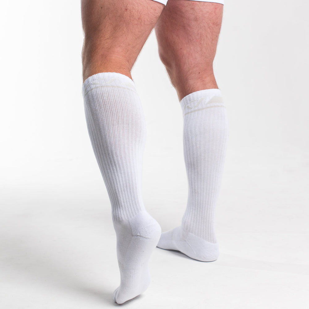 
                      
                        A7 Polar deadlift socks are designed specifically for pulls and keep your shins protected from scrapes. A7 deadlift socks are a perfect pair to wear in training or powerlifting competition. The A7 IPF Approved Kit includes Powerlifting Singlet, A7 Meet Shirt, A7 Zebra Wrist Wraps, A7 Deadlift Socks, Hourglass Knee Sleeves (Stiff Knee Sleeves and Rigor Mortis Knee Sleeves). All A7 Powerlifting Equipment shipping to UK, Norway, Switzerland and Iceland.
                      
                    