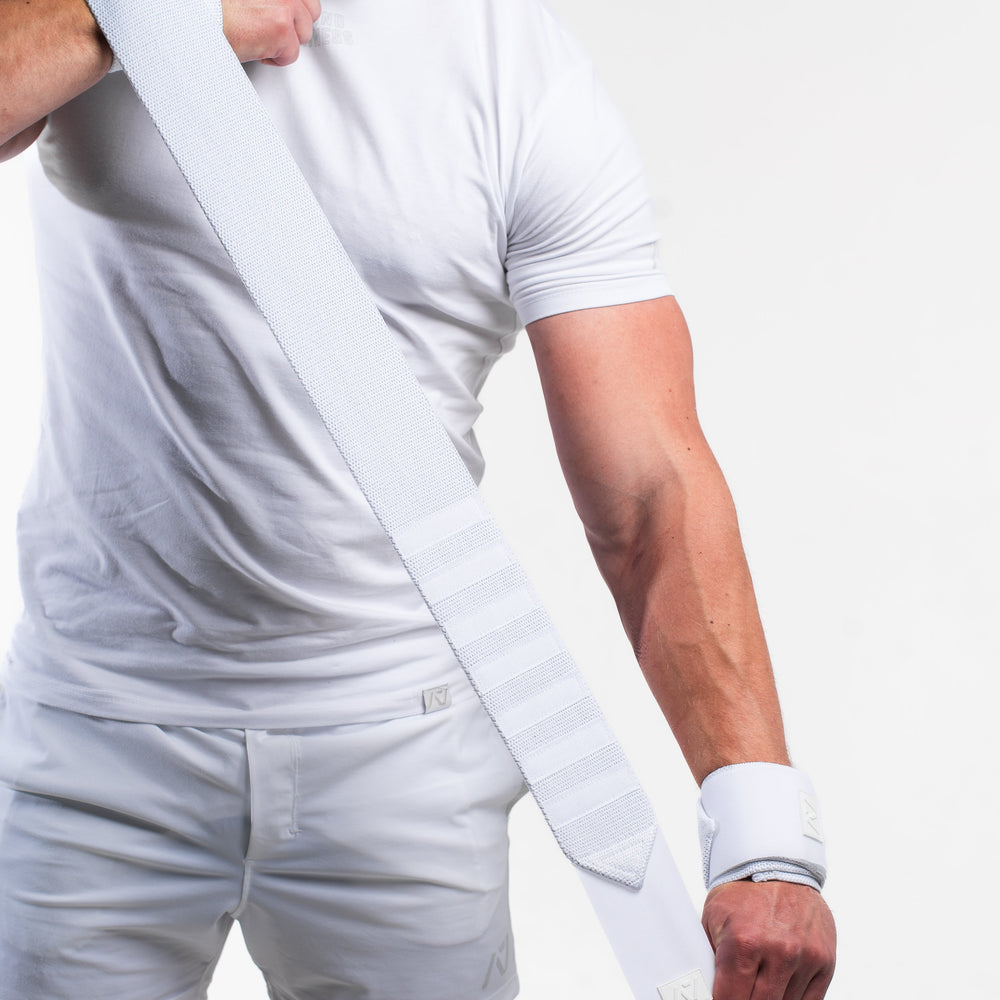 
                      
                        A7 IPF Approved Zebra Wraps feature strips of velcro on the wraps, allowing Zebra Wraps to conform fully to your unique preference of tightness. We offer Zebra wrist wraps in 3 lengths and 4 stiffnesses (Flexi, Mids, Stiff, and Rigor Mortis). The IPF Approved Kit includes Powerlifting Singlet, A7 Meet Shirt, A7 Zebra Wrist Wraps, A7 Deadlift Socks, Hourglass Knee Sleeves (Stiff Knee Sleeves and Rigor Mortis Knee Sleeves). All A7 Powerlifting Equipment shipping to UK, Norway, Switzerland and Iceland. 
                      
                    