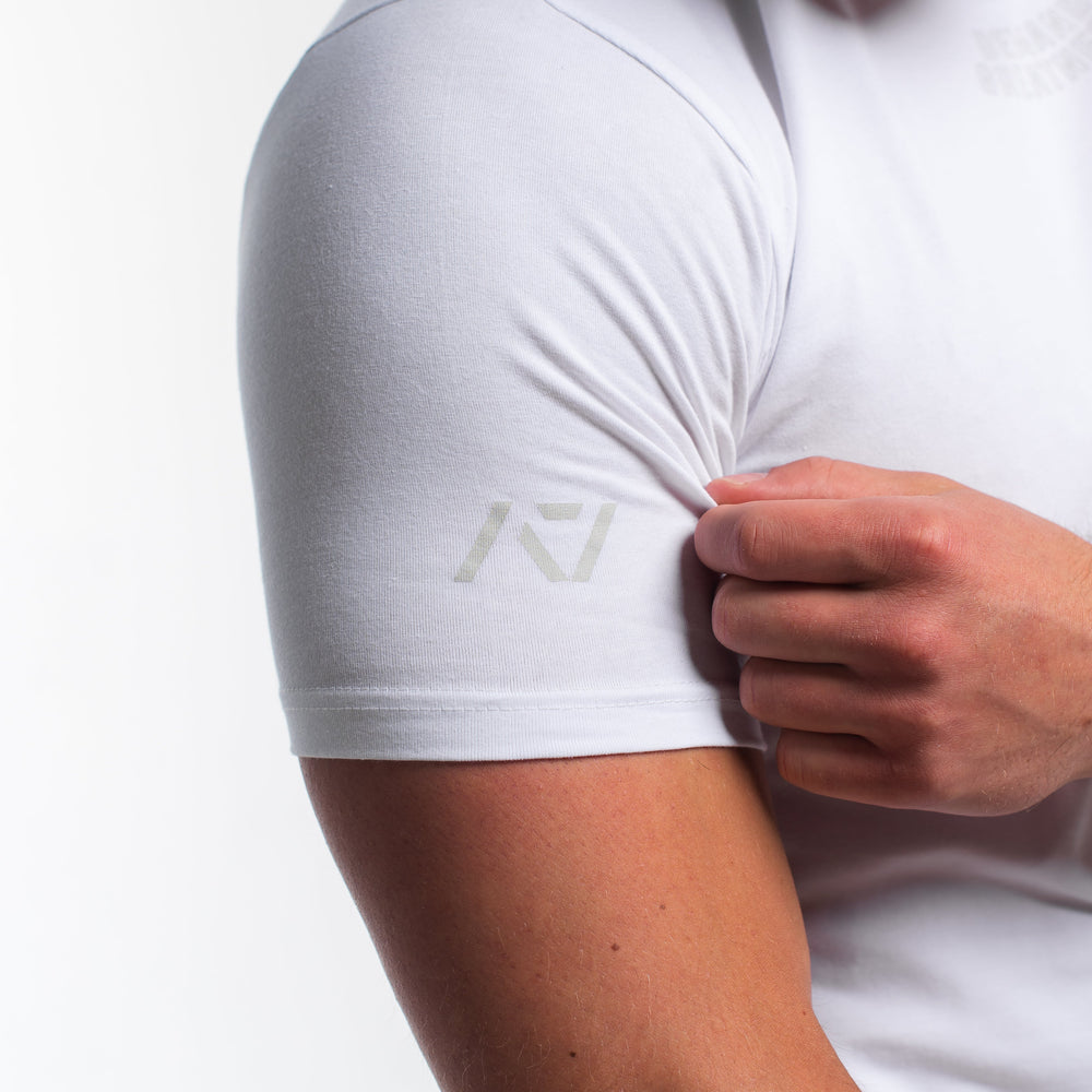 
                      
                        DG23 Polar is our new meet shirt design highlighting Demand Greatness with a double outline font to showcase your impact on the platform. The DG23 Meet Shirt is IPF Approved. Shop the full A7 Powerlifting IPF Approved Equipment collection. The IPF Approved Kit includes Powerlifting Singlet, A7 Meet Shirt, A7 Zebra Wrist Wraps, A7 Deadlift Socks, Hourglass Knee Sleeves (Stiff Knee Sleeves and Rigor Mortis Knee Sleeves). All A7 Powerlifting Equipment shipping to UK, Norway, Switzerland and Iceland. 
                      
                    
