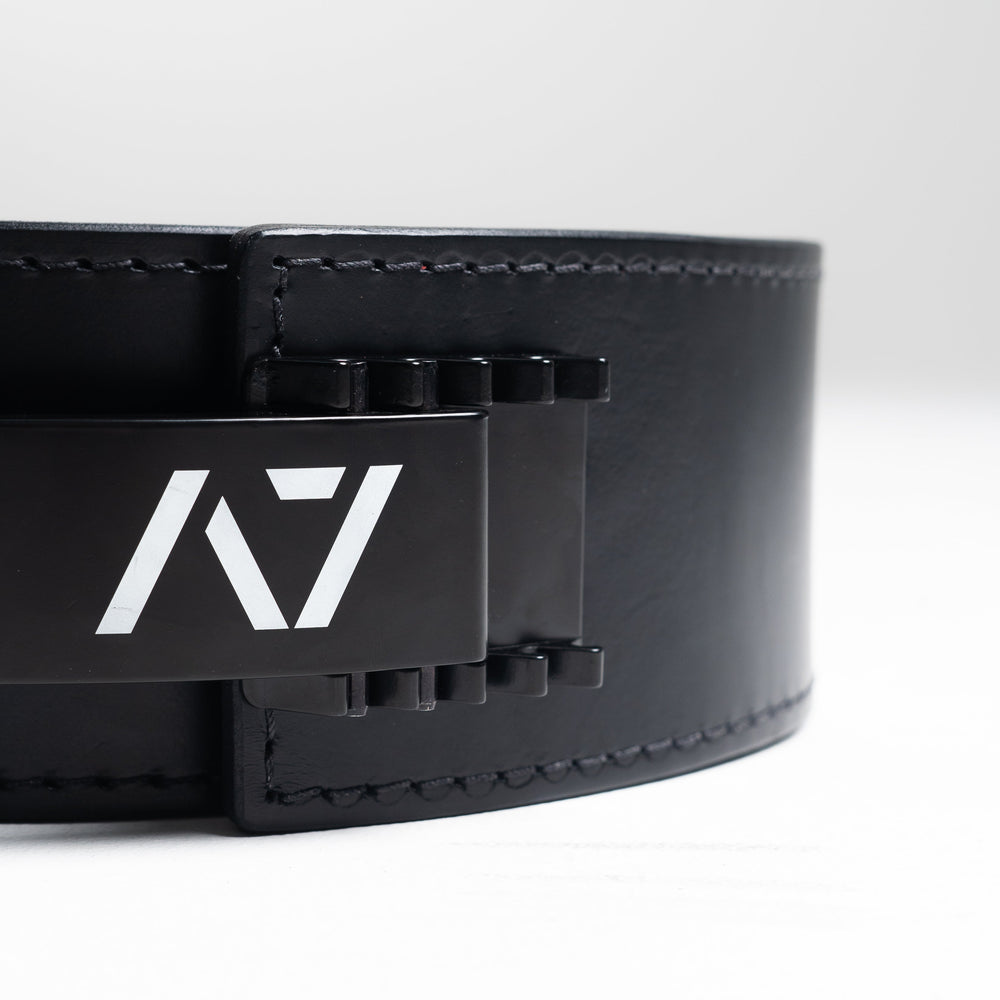 
                      
                        A7 IPF Approved PAL Lever Belt features a black design with black leather, black engraved buckle and debossed A7 logo on the leather. The new Pioneer Adjustable Lever, PAL, buckle allows you to quickly adjust the tightness of your belt for a perfect fit. The IPF Approved Kit includes Singlet, A7 Meet Shirt, A7 Zebra Wrist Wraps, A7 Deadlift Socks, Hourglass Knee Sleeves (Stiff Knee Sleeves and Rigor Mortis Knee Sleeves). All A7 Powerlifting Equipment shipping to UK, Norway, Switzerland and Iceland.
                      
                    