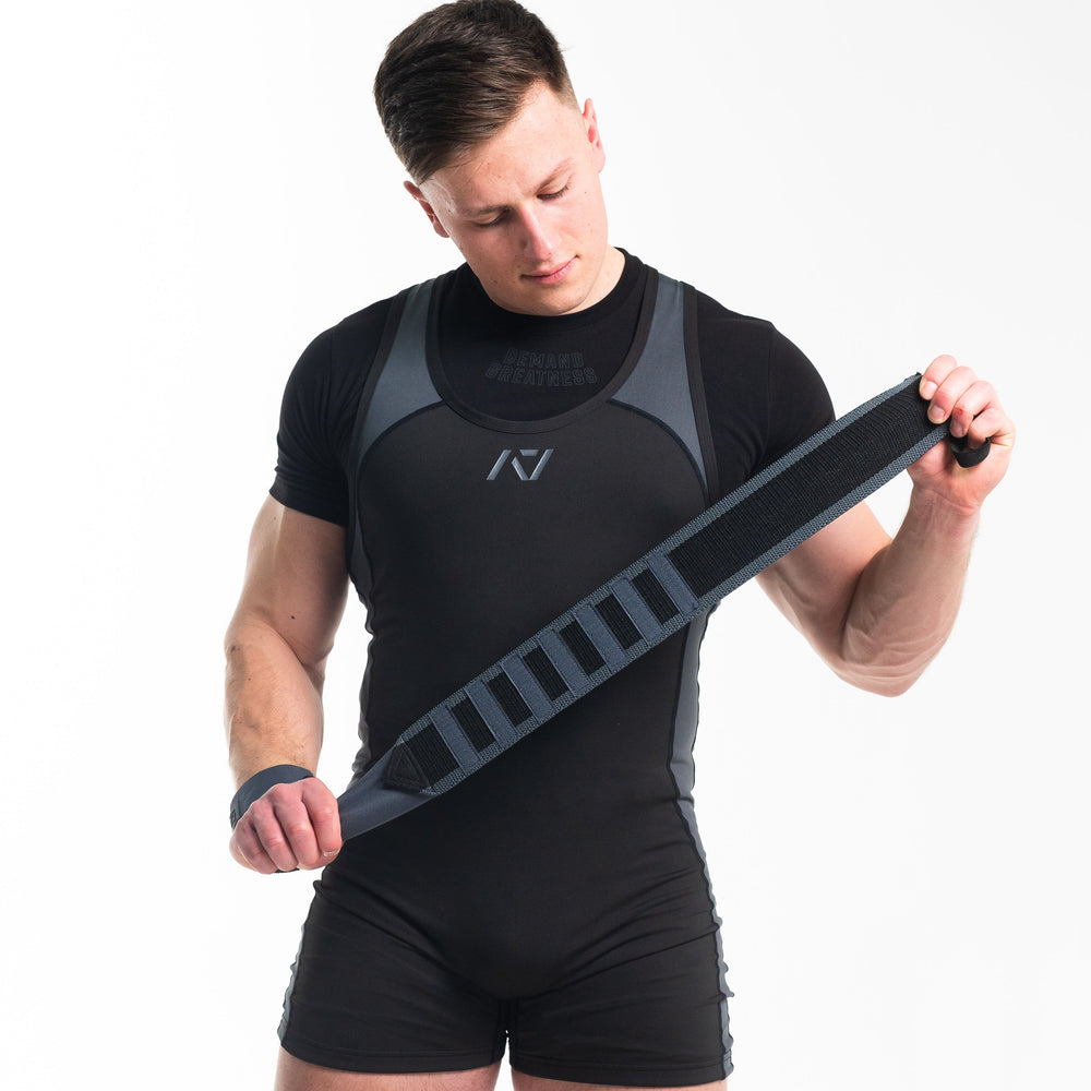 
                      
                        A7 IPF Approved Zebra Wraps feature strips of velcro on the wraps, allowing Zebra Wraps to conform fully to your unique preference of tightness. We offer Zebra wrist wraps in 3 lengths and 4 stiffnesses (Flexi, Mids, Stiff, and Rigor Mortis). The IPF Approved Kit includes Powerlifting Singlet, A7 Meet Shirt, A7 Zebra Wrist Wraps, A7 Deadlift Socks, Hourglass Knee Sleeves (Stiff Knee Sleeves and Rigor Mortis Knee Sleeves). All A7 Powerlifting Equipment shipping to UK, Norway, Switzerland and Iceland.
                      
                    