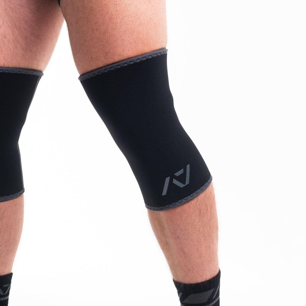 
                      
                        A7 IPF Approved Hourglass Knee Sleeves feature an hourglass-shaped centre taper fit to help provide knee compression while maintaining proper tightness around the calf and quad, offered in three stiffnesses (Flexi, Stiff and Rigor Mortis). Shop the full A7 Powerlifting IPF Approved Equipment collection. The IPF Approved Kit includes Powerlifting Singlet, A7 Meet Shirt, A7 Zebra Wrist Wraps and A7 Deadlift Socks. All A7 Powerlifting Equipment shipping to UK, Norway, Switzerland and Iceland. 
                      
                    
