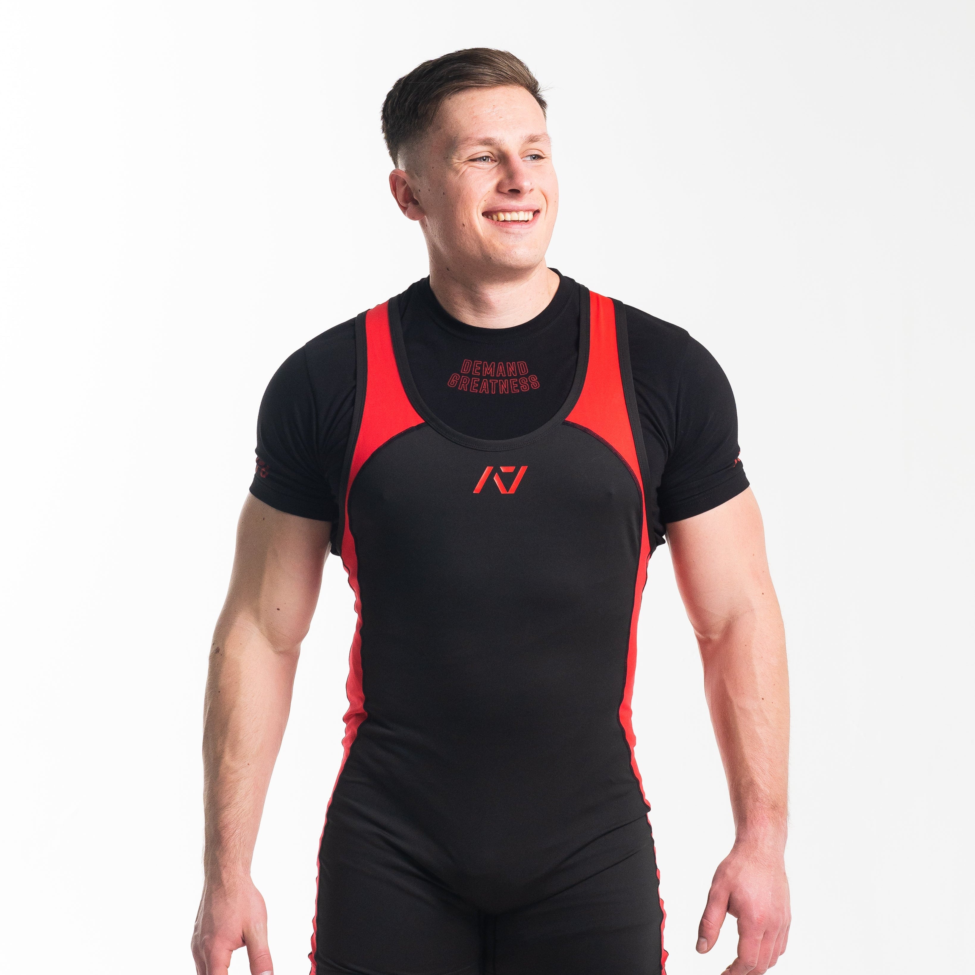 A7 IPF Approved Red Dawn Luno singlet features extra lat mobility, side panel stitching to guide the squat depth level and curved panel design for a slimming look. The Women's cut singlet features a tapered waist and additional quad room. The IPF Approved Kit includes Luno Powerlifting Singlet, A7 Meet Shirt, A7 Zebra Wrist Wraps, A7 Deadlift Socks, Hourglass Knee Sleeves (Stiff Knee Sleeves and Rigor Mortis Knee Sleeves). All A7 Powerlifting Equipment shipping to UK, Norway, Switzerland and Iceland.