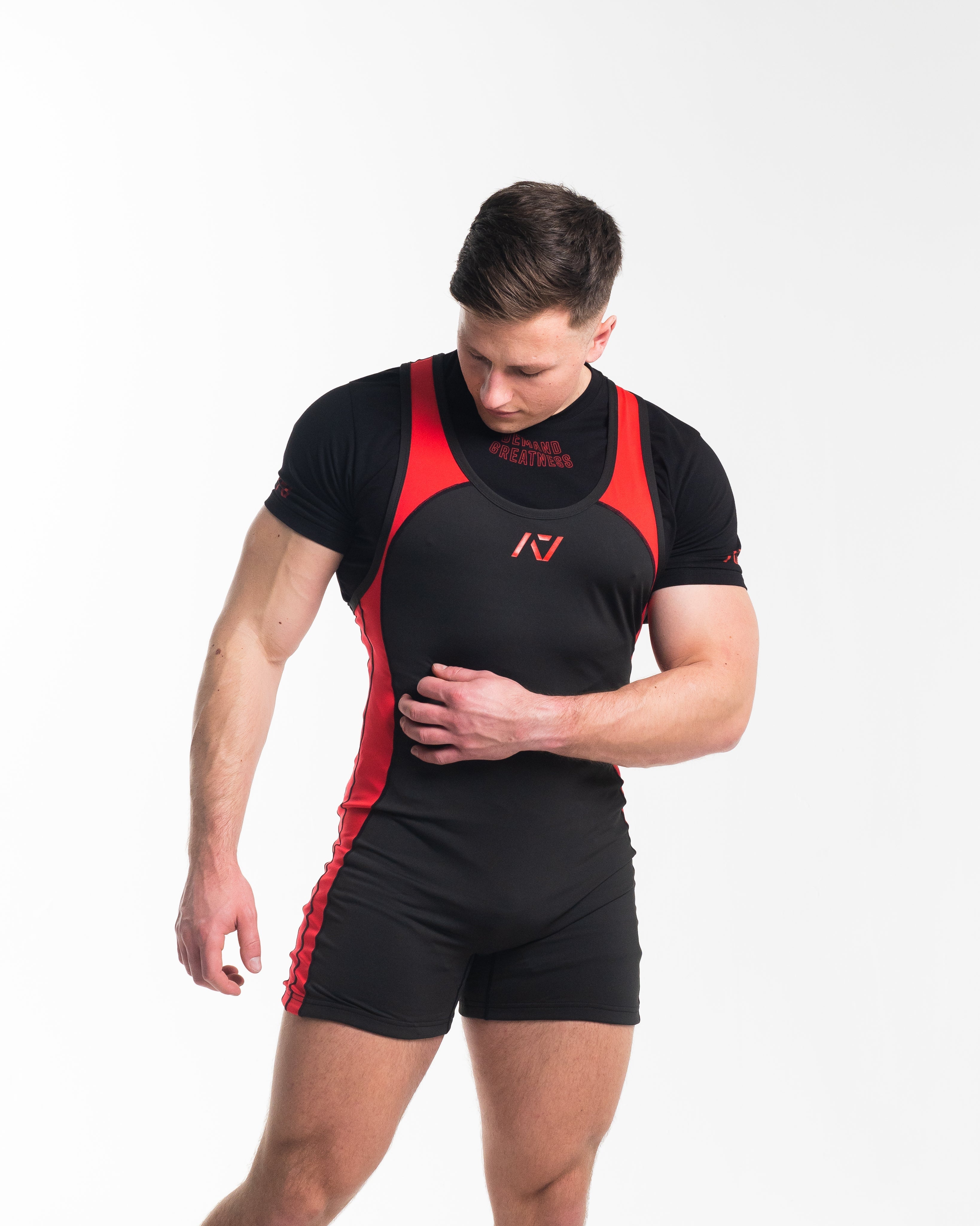 A7 IPF Approved Red Dawn Luno singlet features extra lat mobility, side panel stitching to guide the squat depth level and curved panel design for a slimming look. The Women's cut singlet features a tapered waist and additional quad room. The IPF Approved Kit includes Luno Powerlifting Singlet, A7 Meet Shirt, A7 Zebra Wrist Wraps, A7 Deadlift Socks, Hourglass Knee Sleeves (Stiff Knee Sleeves and Rigor Mortis Knee Sleeves). All A7 Powerlifting Equipment shipping to UK, Norway, Switzerland and Iceland.