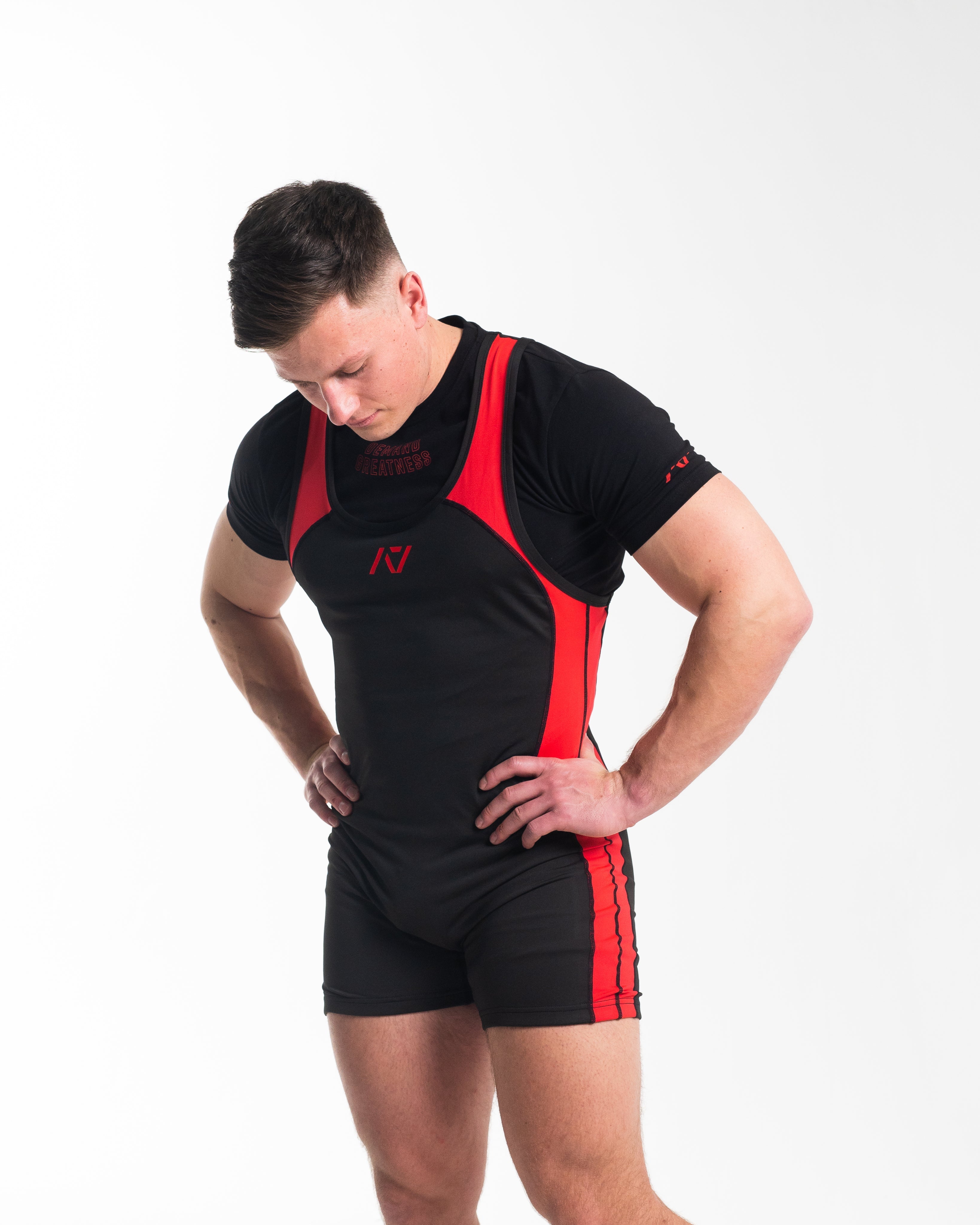 A7 IPF Approved Red Dawn Luno singlet features extra lat mobility, side panel stitching to guide the squat depth level and curved panel design for a slimming look. The Women's cut singlet features a tapered waist and additional quad room. The IPF Approved Kit includes Luno Powerlifting Singlet, A7 Meet Shirt, A7 Zebra Wrist Wraps, A7 Deadlift Socks, Hourglass Knee Sleeves (Stiff Knee Sleeves and Rigor Mortis Knee Sleeves). All A7 Powerlifting Equipment shipping to UK, Norway, Switzerland and Iceland.