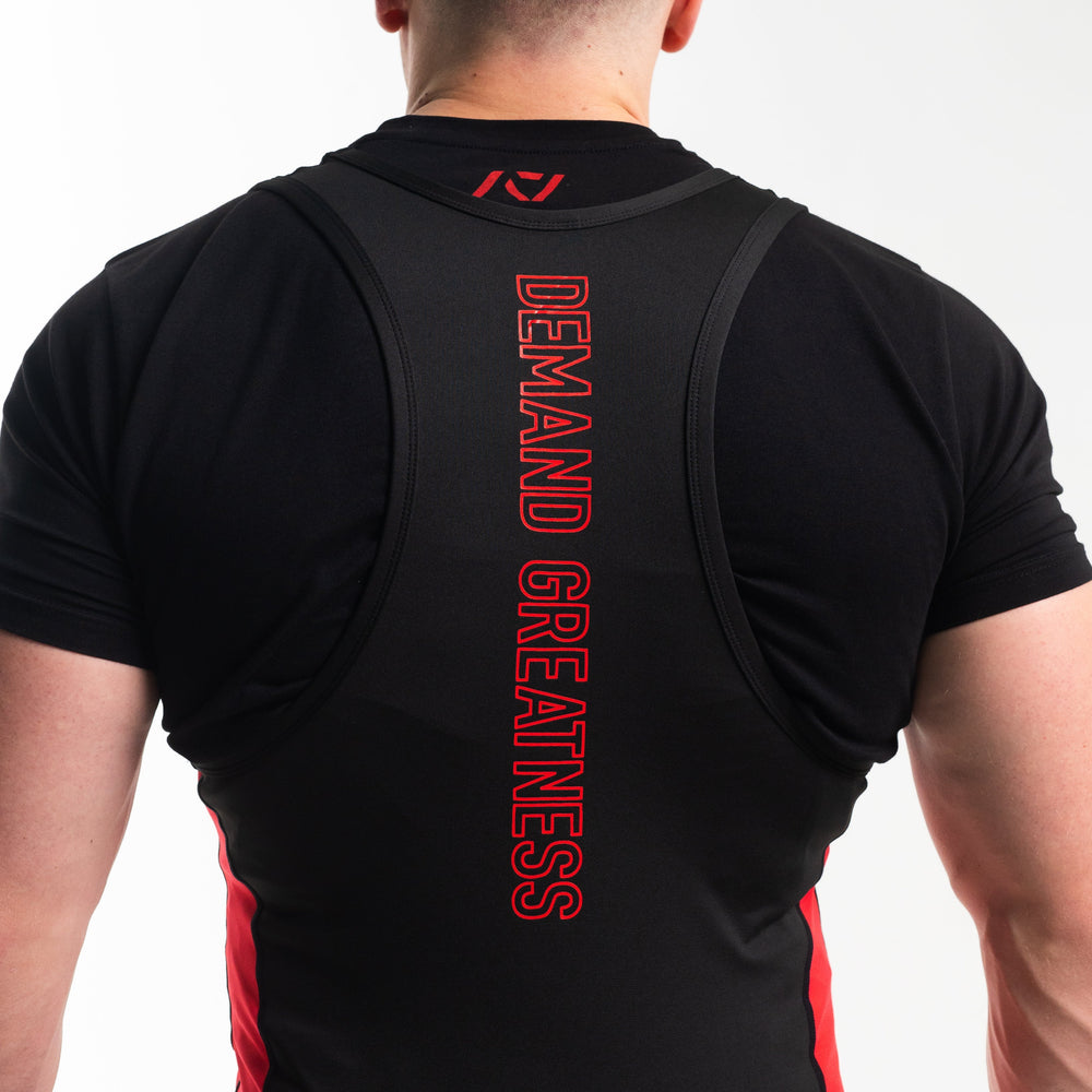 
                      
                        A7 IPF Approved Red Dawn Luno singlet features extra lat mobility, side panel stitching to guide the squat depth level and curved panel design for a slimming look. The Women's cut singlet features a tapered waist and additional quad room. The IPF Approved Kit includes Luno Powerlifting Singlet, A7 Meet Shirt, A7 Zebra Wrist Wraps, A7 Deadlift Socks, Hourglass Knee Sleeves (Stiff Knee Sleeves and Rigor Mortis Knee Sleeves). All A7 Powerlifting Equipment shipping to UK, Norway, Switzerland and Iceland.
                      
                    