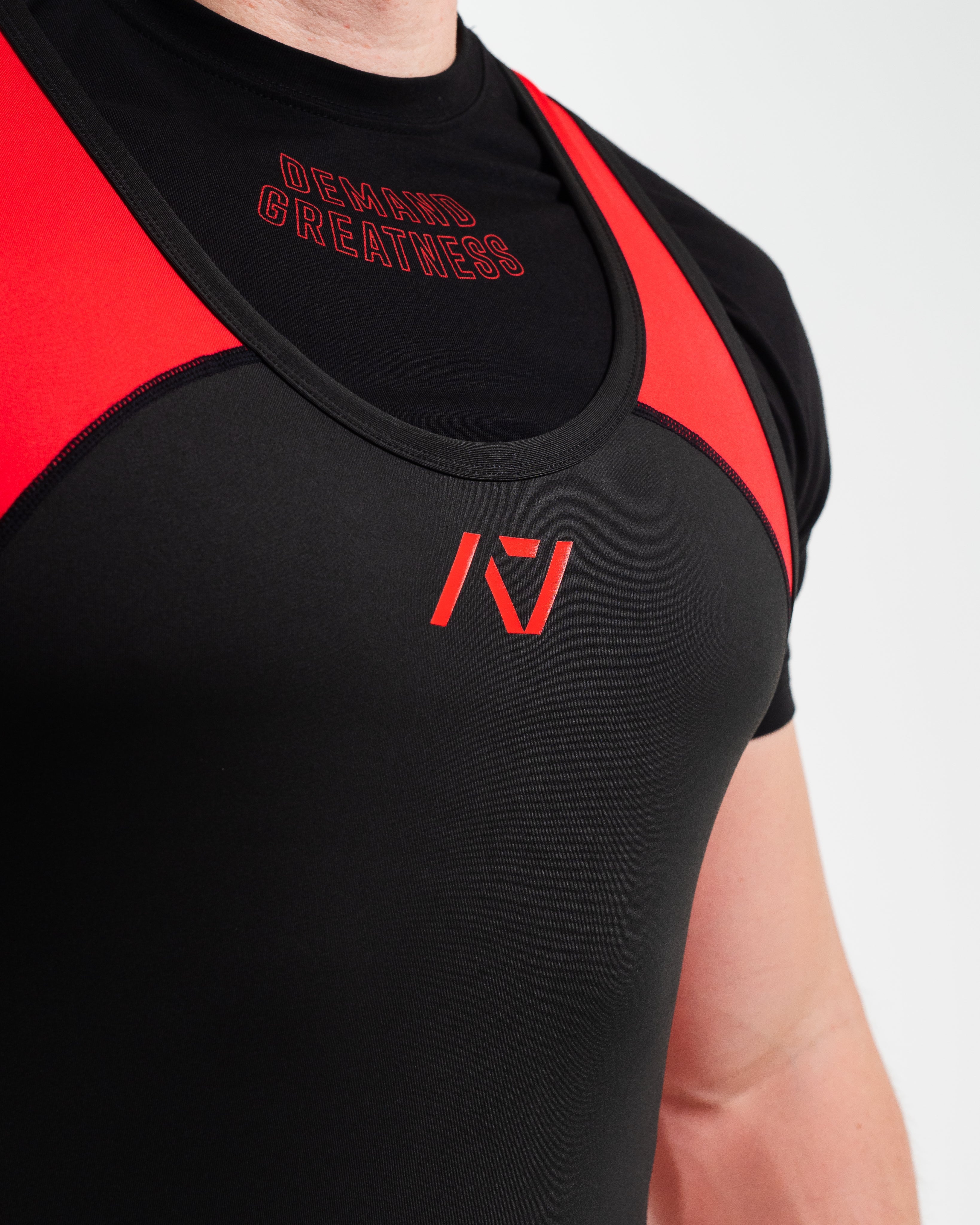 A7 IPF Approved Red Dawn Luno singlet features extra lat mobility, side panel stitching to guide the squat depth level and curved panel design for a slimming look. The Women's cut singlet features a tapered waist and additional quad room. The IPF Approved Kit includes Luno Powerlifting Singlet, A7 Meet Shirt, A7 Zebra Wrist Wraps, A7 Deadlift Socks, Hourglass Knee Sleeves (Stiff Knee Sleeves and Rigor Mortis Knee Sleeves). All A7 Powerlifting Equipment shipping to UK, Norway, Switzerland and Iceland.