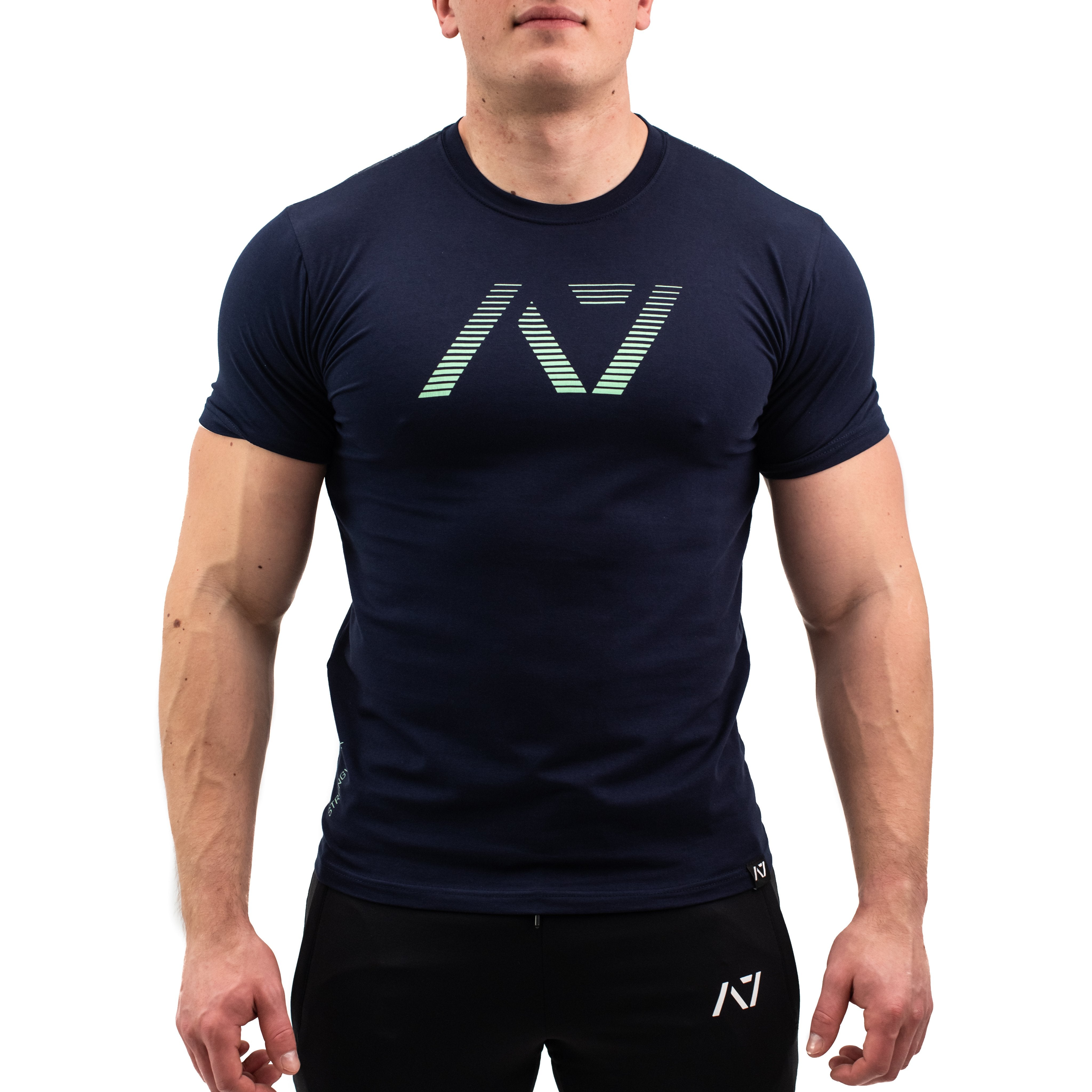 Rift Bar Grip T-shirt, great as a squat shirt. Purchase Rift Bar Grip tshirt UK from A7 UK. Purchase Rift Bar Grip Shirt in Europe from A7 UK. No more chalk and no more sliding. Best Bar Grip Tshirts, shipping to UK and Europe from A7 UK. Rift is our classic black on black shirt design! The best Powerlifting apparel for all your workouts. Available in UK and Europe including France, Italy, Germany, Sweden and Poland