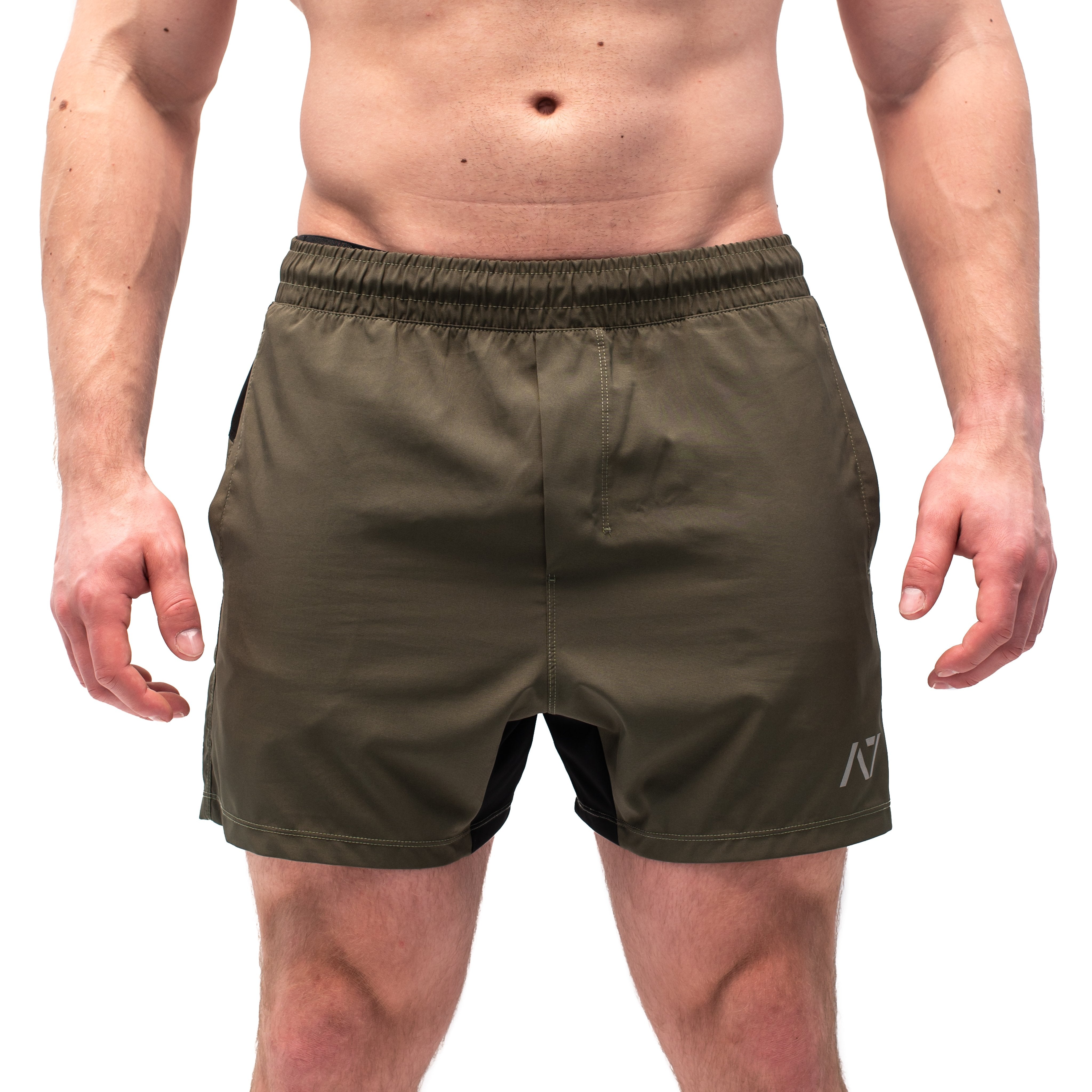 Have you ever squatted in shorts and realised that they may be too tight on you at the bottom of a squat? We have solved this problem with A7 Centre-stretch Squat Shorts. The shorts are made with stretchy fabric in between legs so you are never constricted during your squat. KWD shorts have a shorter inseam and are designed to show off your quads (KWaDs).