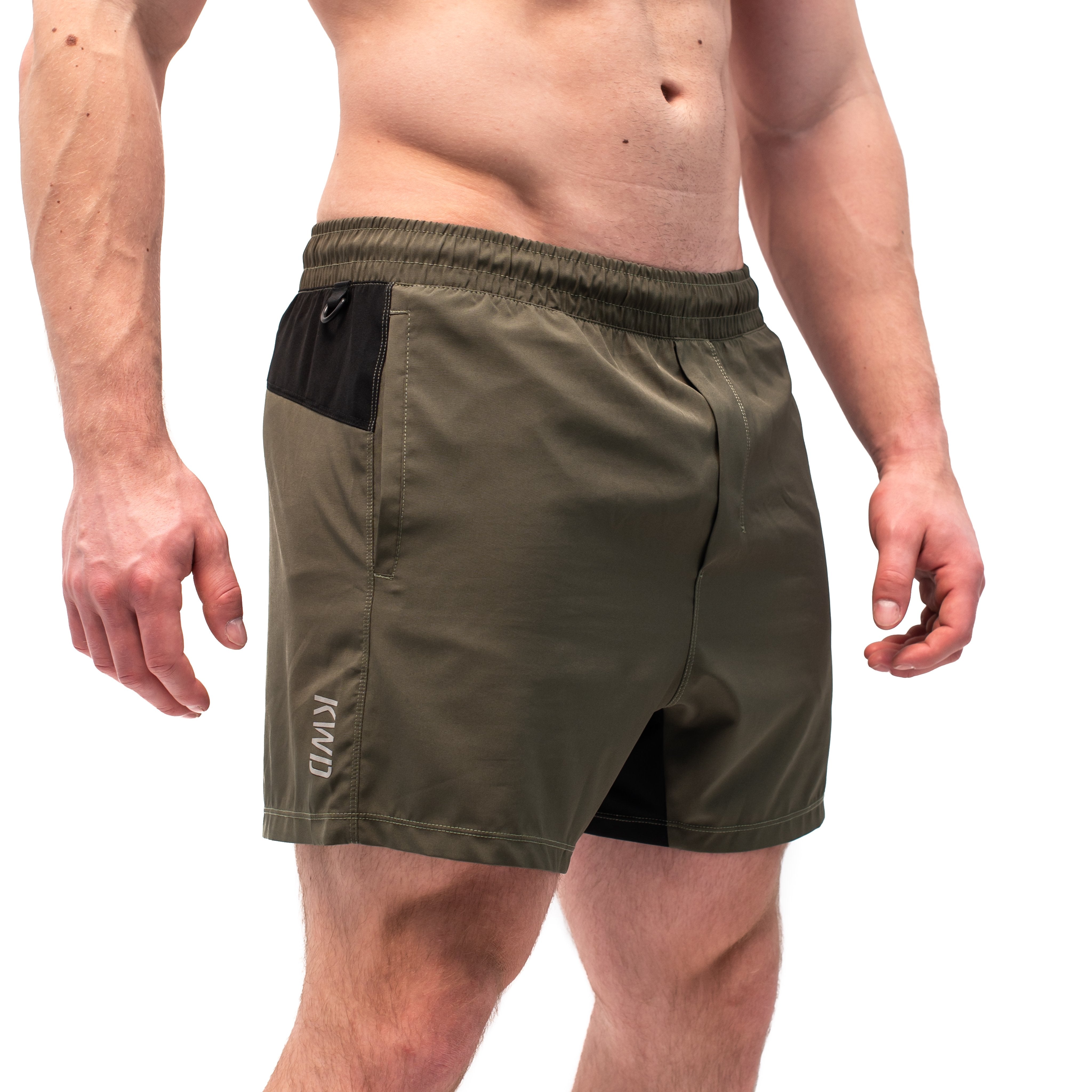 Have you ever squatted in shorts and realised that they may be too tight on you at the bottom of a squat? We have solved this problem with A7 Centre-stretch Squat Shorts. The shorts are made with stretchy fabric in between legs so you are never constricted during your squat. KWD shorts have a shorter inseam and are designed to show off your quads (KWaDs).