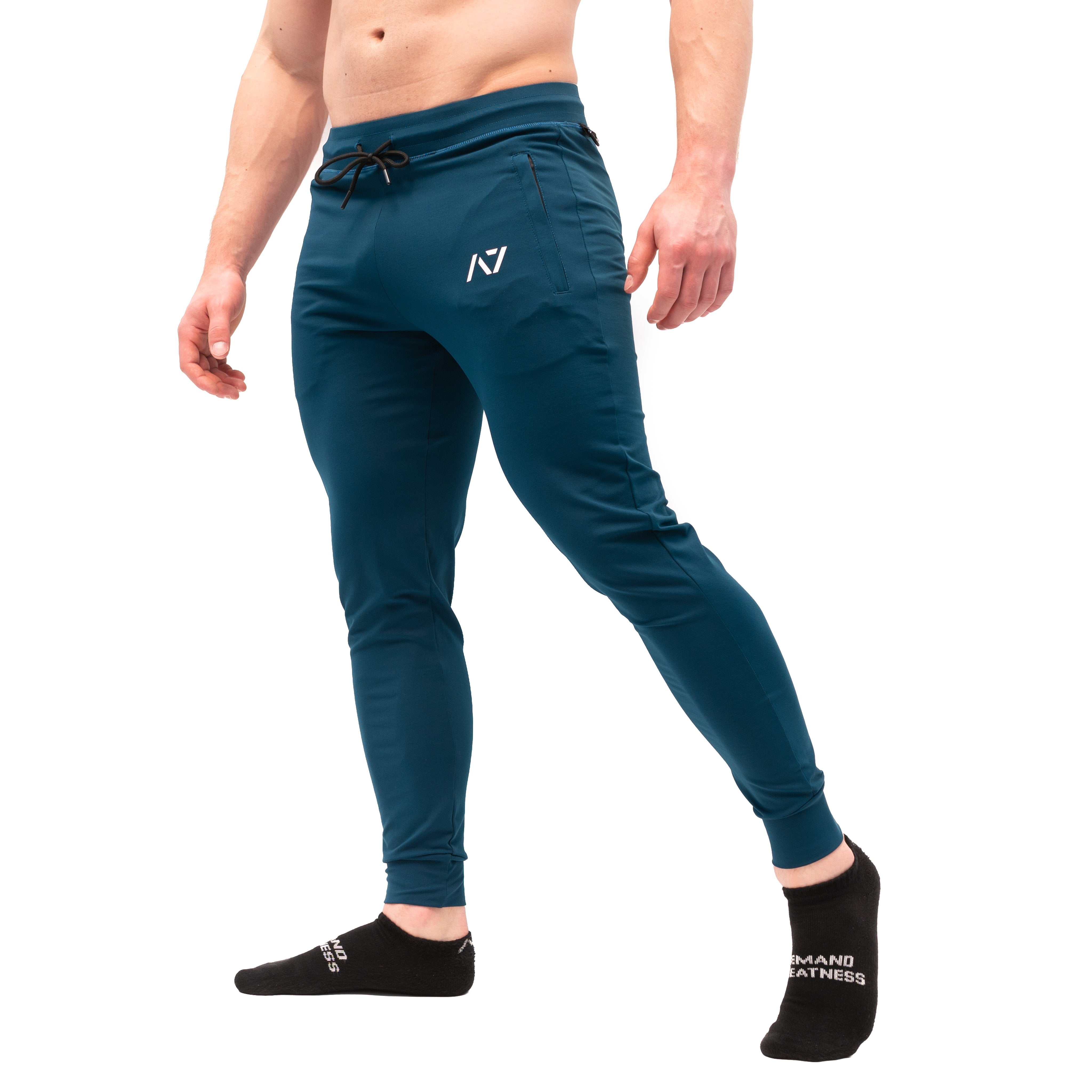 Defy joggers are just as comfortable in the gym as they are going out. These are made with premium moisture-wicking 4-way-stretch material for greater range of motion.  These are a great fit for both men and women.