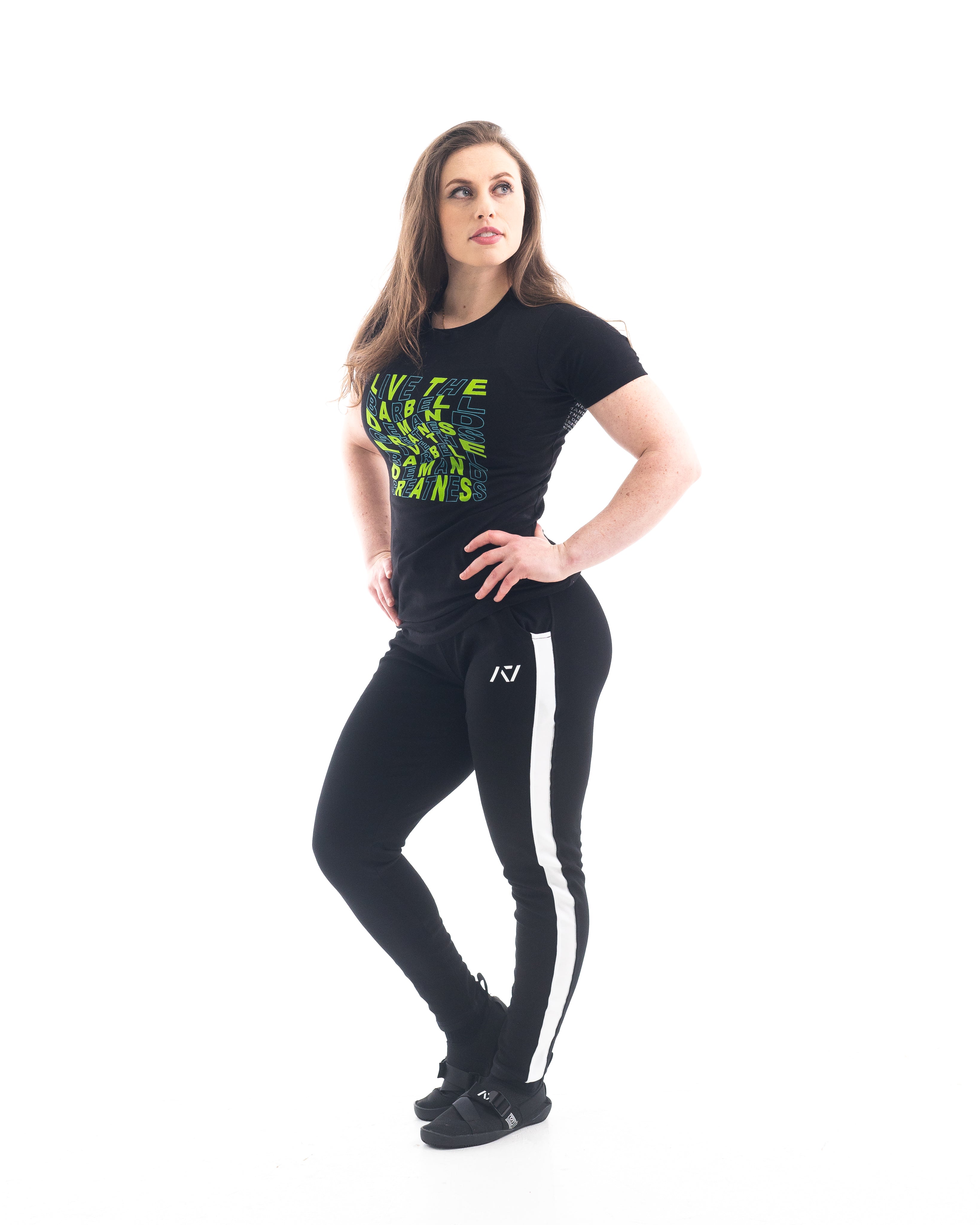 VorText Alien Women's Bar Grip Shirt. Make a stand on the platform as you continue to approach perfection to prove you are not of this world. Whether pressing, pulling, squatting or any other variational movement the knurling is always there. The silicone bar grip helps with slippery commercial benches and bars and anchors the barbell to your back. All A7 Powerlifting Equipment shipping to UK, Norway, Switzerland and Iceland.