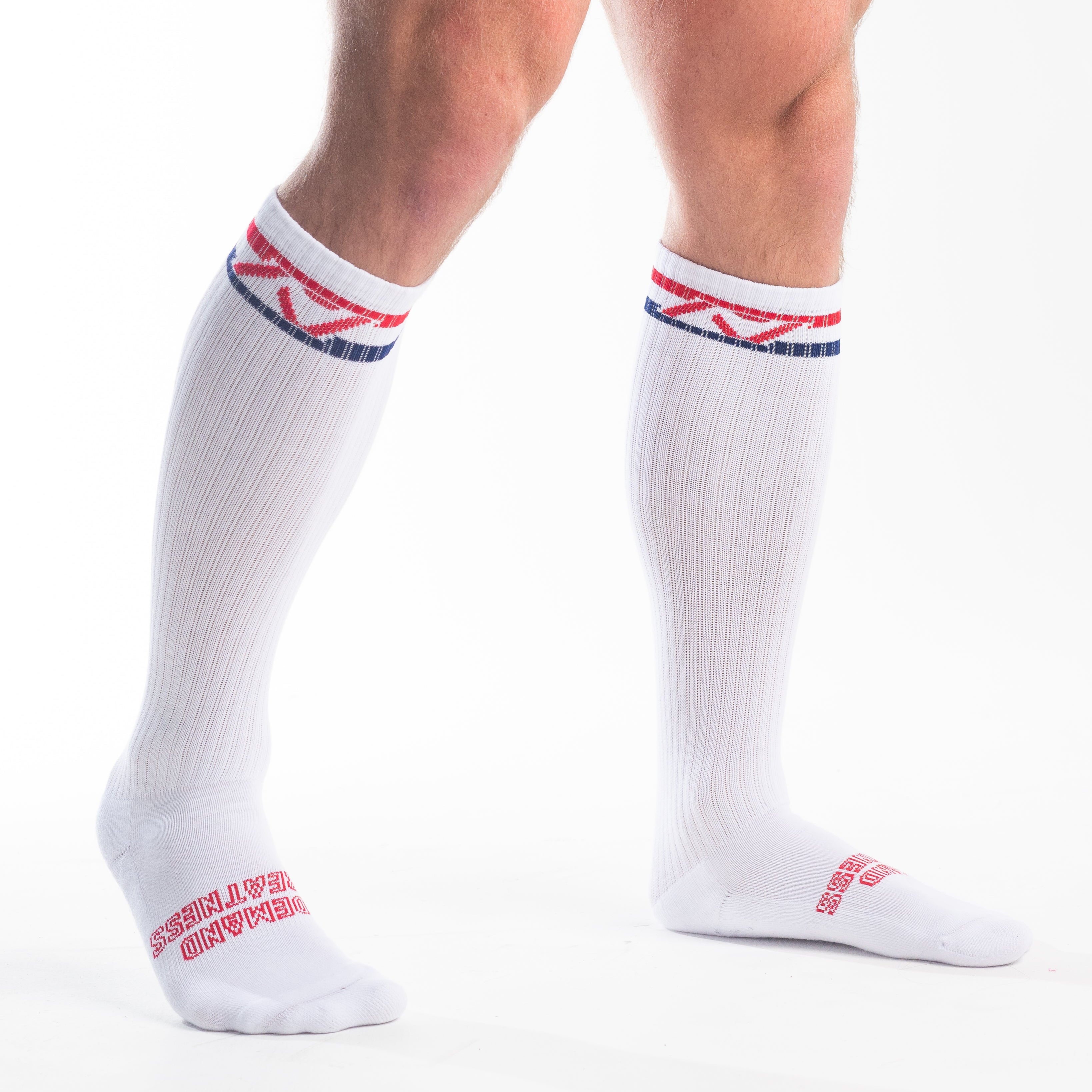 A7 RWB Crew socks showcase redm, white and blue logos and let your energy show on the platform, in your training or while out and about. The IPF Approved Night Light Meet Kit includes Powerlifting Singlet, A7 Meet Shirt, A7 Zebra Wrist Wraps, A7 Deadlift Socks, Hourglass Knee Sleeves (Stiff Knee Sleeves and Rigor Mortis Knee Sleeves). All A7 Powerlifting Equipment shipping to UK, Norway, Switzerland 