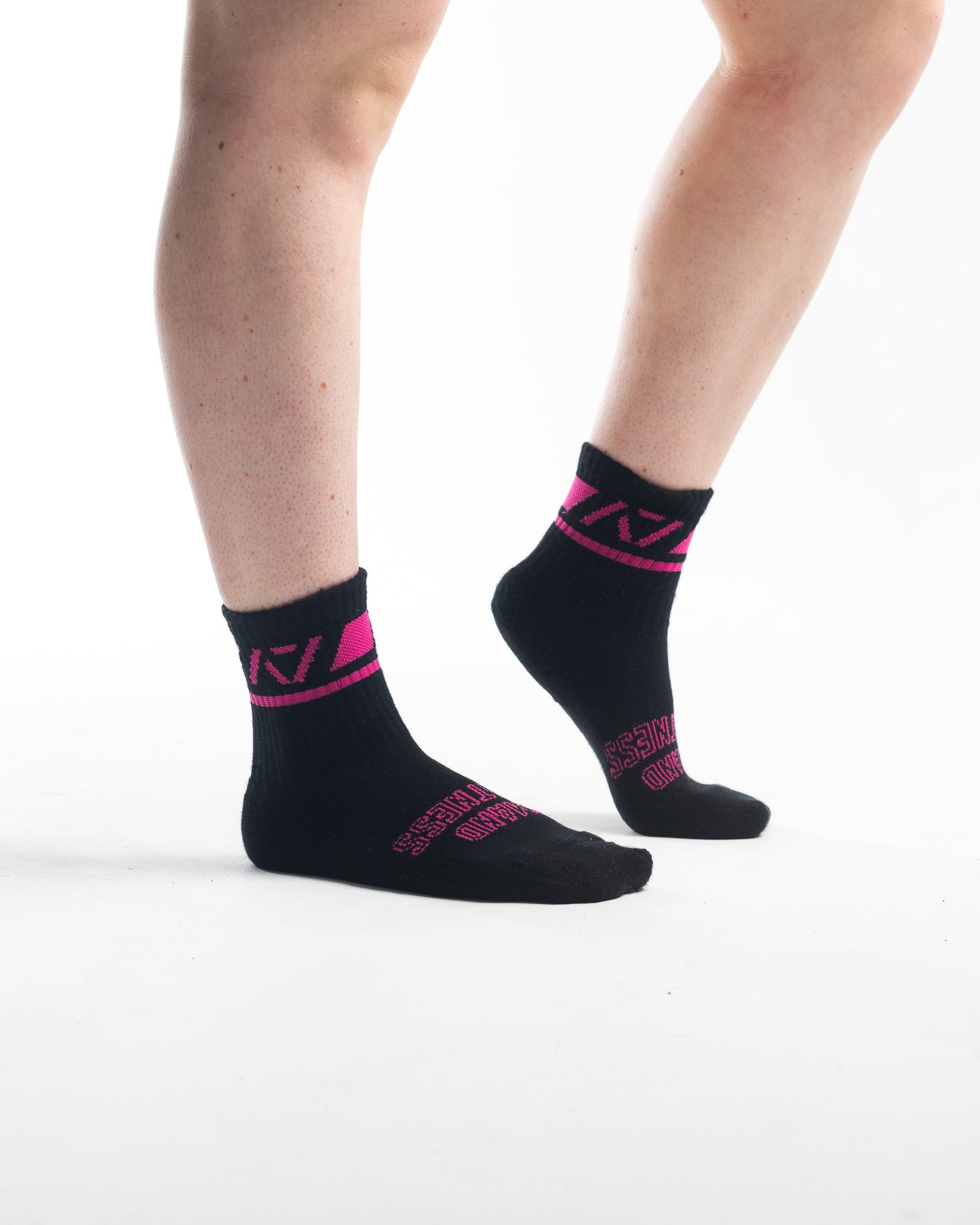 A7 Flamingo Crew socks showcase pink logos and let your energy show on the platform, in your training or while out and about. The IPF Approved Flamingo Meet Kit includes Powerlifting Singlet, A7 Meet Shirt, A7 Zebra Wrist Wraps, A7 Deadlift Socks, Hourglass Knee Sleeves (Stiff Knee Sleeves and Rigor Mortis Knee Sleeves). All A7 Powerlifting Equipment shipping to UK, Norway, Switzerland 