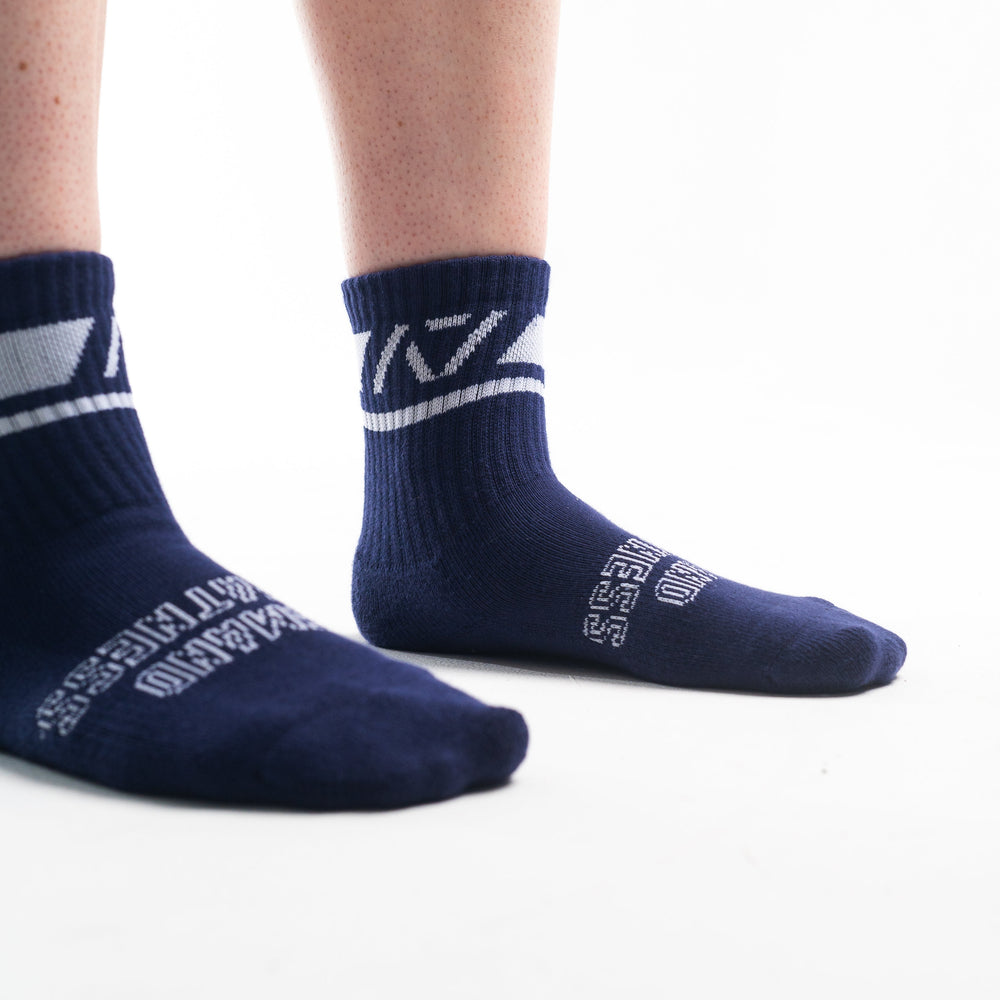 
                      
                        A7 Night Light Crew socks showcase white and blue logos and let your energy show on the platform, in your training or while out and about. The IPF Approved Night Light Meet Kit includes Powerlifting Singlet, A7 Meet Shirt, A7 Zebra Wrist Wraps, A7 Deadlift Socks, Hourglass Knee Sleeves (Stiff Knee Sleeves and Rigor Mortis Knee Sleeves). All A7 Powerlifting Equipment shipping to UK, Norway, Switzerland 
                      
                    