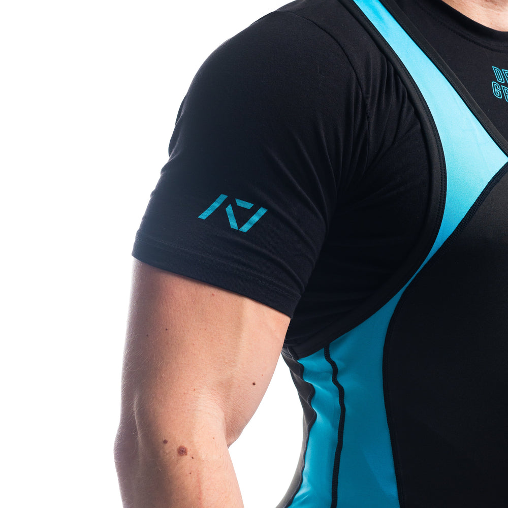 
                      
                        A7 IPF Approved Azul Luno singlet features extra lat mobility, side panel stitching to guide the squat depth level and curved panel design for a slimming look. The Women's cut singlet features a tapered waist and additional quad room. The IPF Approved Kit includes Luno Powerlifting Singlet, A7 Meet Shirt, A7 Deadlift Socks, Hourglass Knee Sleeves (Stiff Knee Sleeves and Rigor Mortis Knee Sleeves). All A7 Powerlifting Equipment shipping to UK, Norway, Switzerland and Iceland.
                      
                    