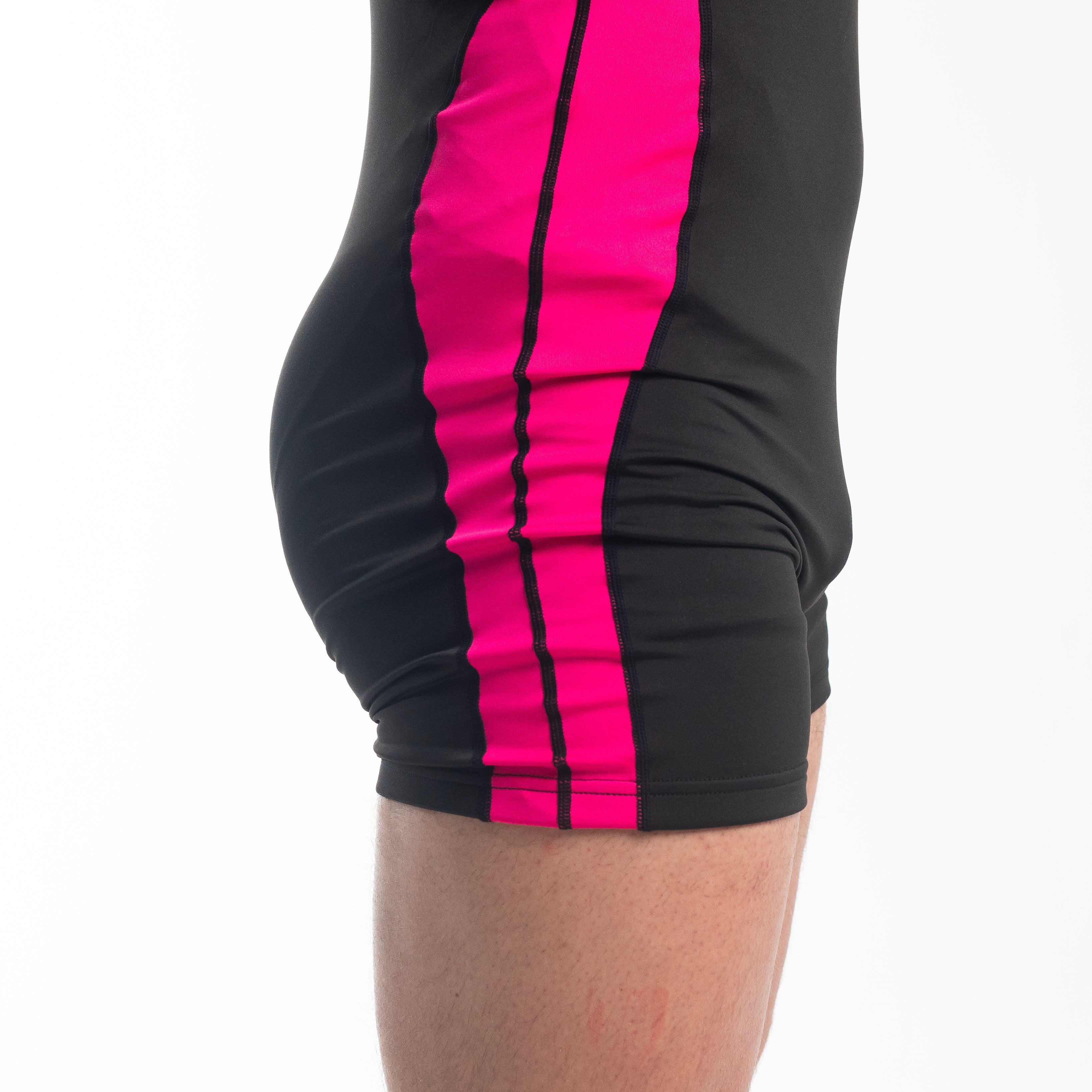 A7 IPF Approved Flamingo Luno singlet features extra lat mobility, side panel stitching to guide the squat depth level and curved panel design for a slimming look. The Women's cut singlet features a tapered waist and additional quad room. The IPF Approved Kit includes Luno Powerlifting Singlet, A7 Meet Shirt, A7 Zebra Wrist Wraps, A7 Deadlift Socks, Hourglass Knee Sleeves (Stiff Knee Sleeves and Rigor Mortis Knee Sleeves). All A7 Powerlifting Equipment shipping to UK, Norway, Switzerland and Iceland.