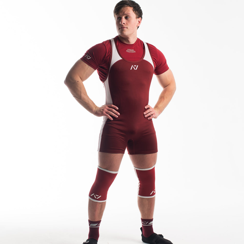 
                      
                        A7 IPF Approved Ivory Rose Luno singlet features extra lat mobility, side panel stitching to guide the squat depth level and curved panel design for a slimming look. The Women's cut singlet features a tapered waist and additional quad room. The IPF Approved Kit includes Luno Powerlifting Singlet, A7 Meet Shirt, A7 Zebra Wrist Wraps, A7 Deadlift Socks, Hourglass Knee Sleeves (Stiff Knee Sleeves and Rigor Mortis Knee Sleeves). All A7 Powerlifting Equipment shipping to UK, Norway, Switzerland and Iceland.
                      
                    